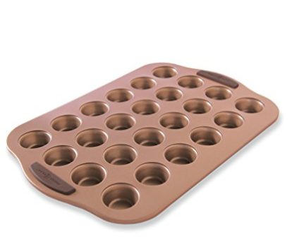 Mini Muffin Tin Can you ever have enough copper? :) I love making mini muffins, mini quiches, mini cookie cups-all things mini in this pan! No matter what you make in this, it's great because you can always have more than one. 