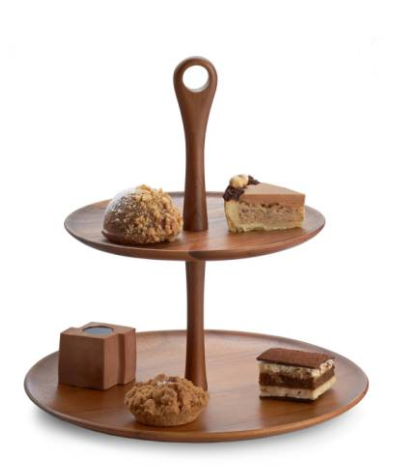 Tiered Dessert Stand If you eat with your eyes, why not make a statement? You could put an Oreo on this thing and it would look fancy schmancy! Just sayin.