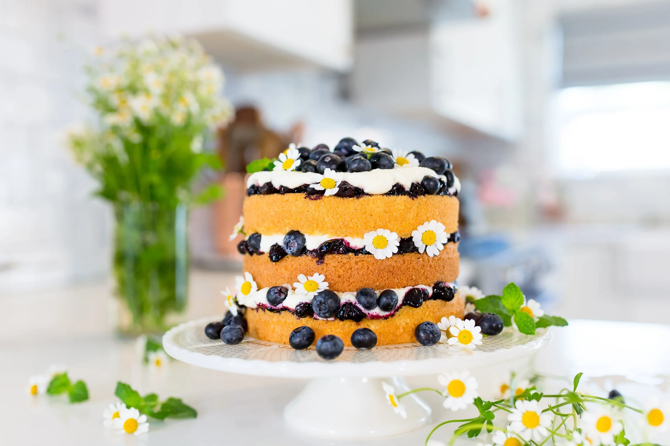 Blueberry Layered Cake