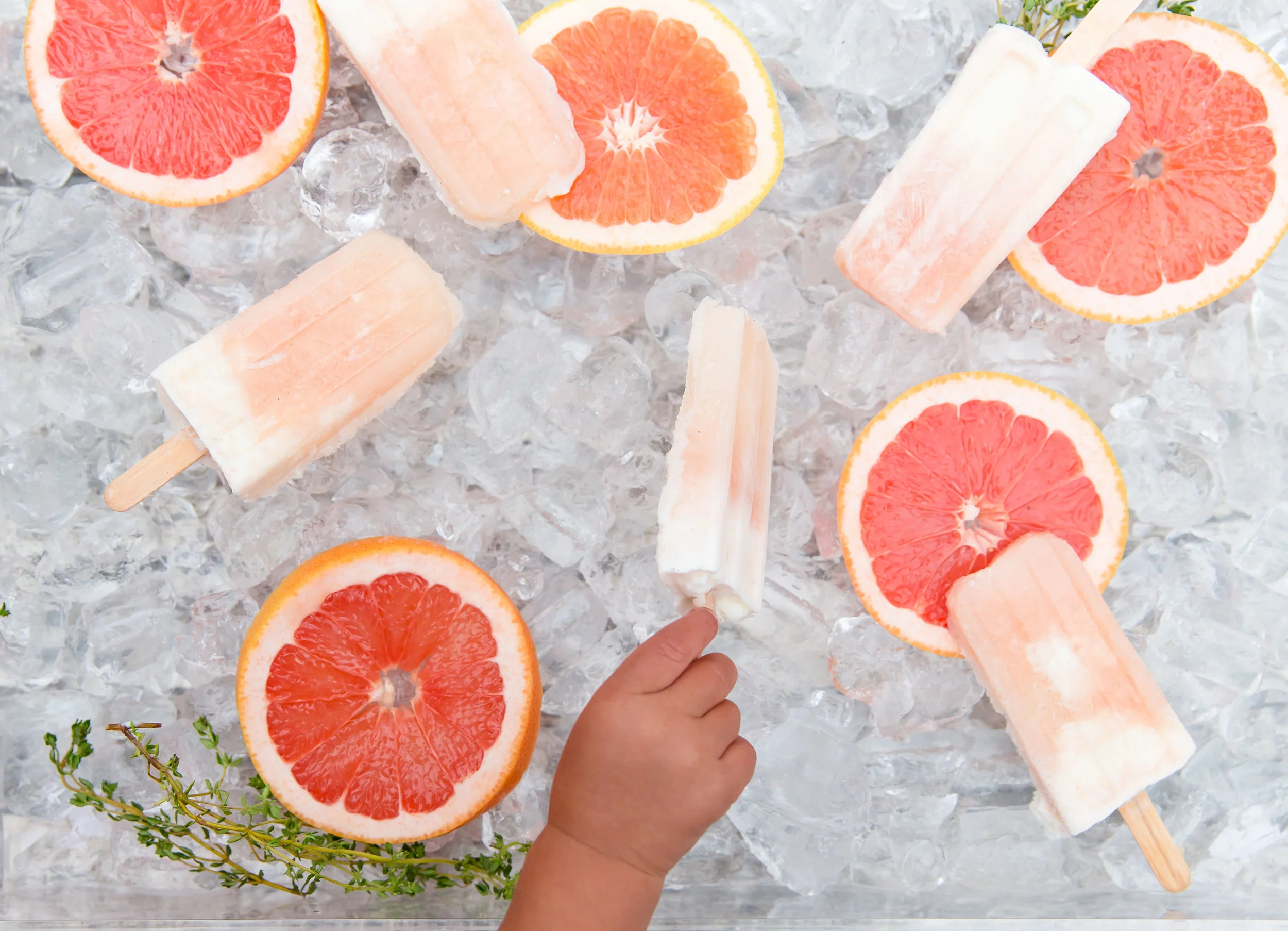 Grapefruit Creamsicle Popsicles