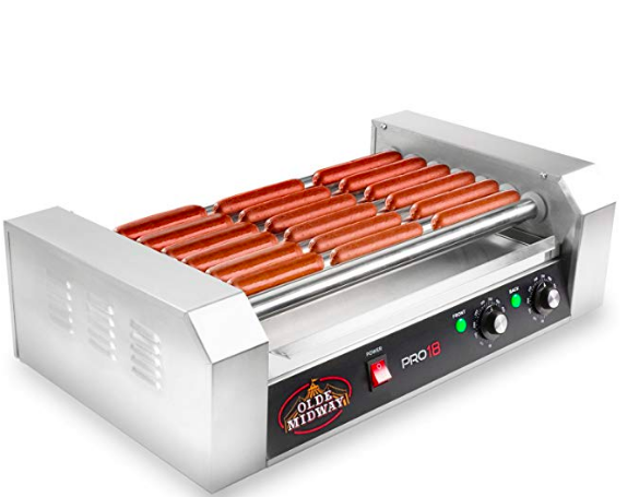 HOT DOG ROLLER (FITS 18 HOT DOGS AT A TIME) BY OLDE MIDWAY $100 Here’s the thing, I had no idea how much we needed this hot dog roller until we bought it. We LOVE this thing and it makes entertaining so easy! We love hosting friends and family but sometimes it can feel overwhelming to shop for all of the ingredients, cook and have all the other things you want to provide your guests. Lately our go-to is having a DIY hot dog bar. It’s so easy! We got our all beef hot dogs, all the condiments and fun toppings, buns and then buckets of beer. Stress free summer entertaining!