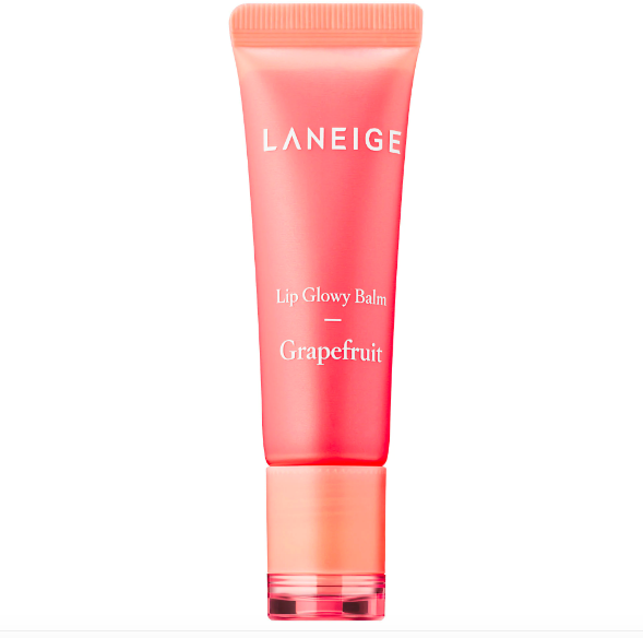 LANEIGE LIP BALM IN GRAPEFRUIT $15 Maybe it’s because I fell in love with their Lip Sleeping Mask , but call me loyal! I love the way this balm feels and the smell is intoxicating! Glossy, not sticky it also comes in berry, peach and pear OMG.