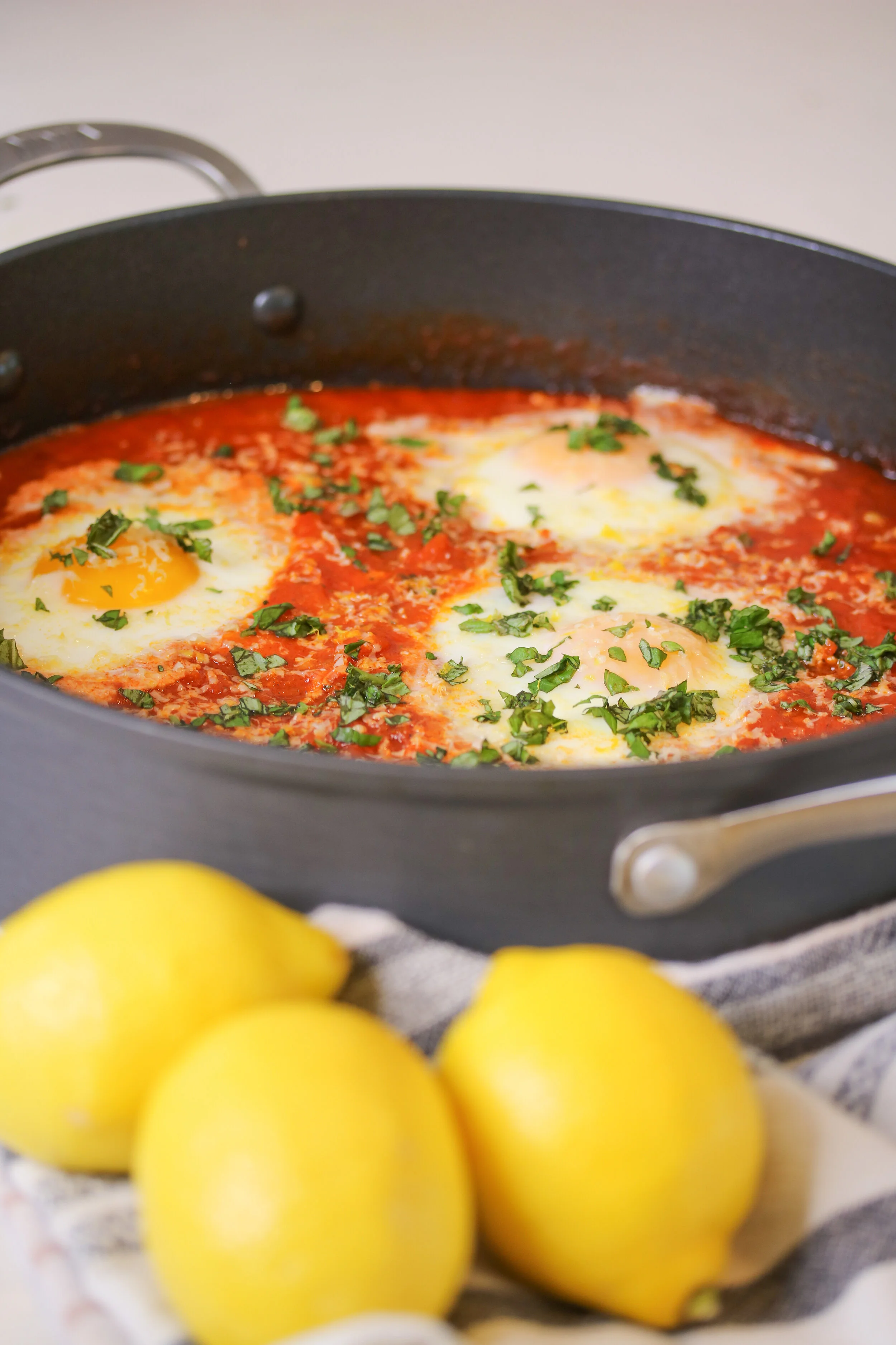 One Pot Lemon Shakshuka 
