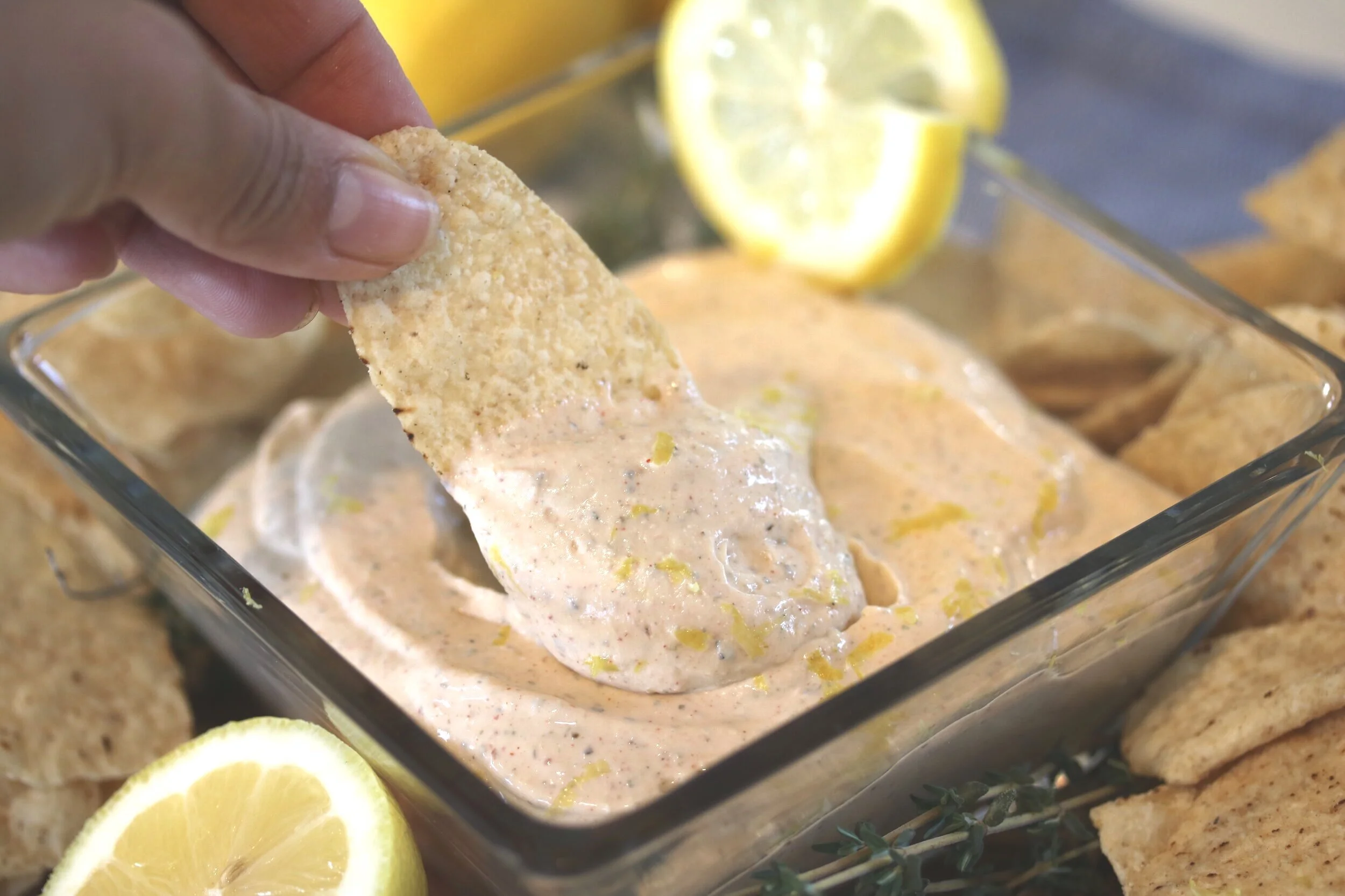 Spicy Lemon Cheese Dip