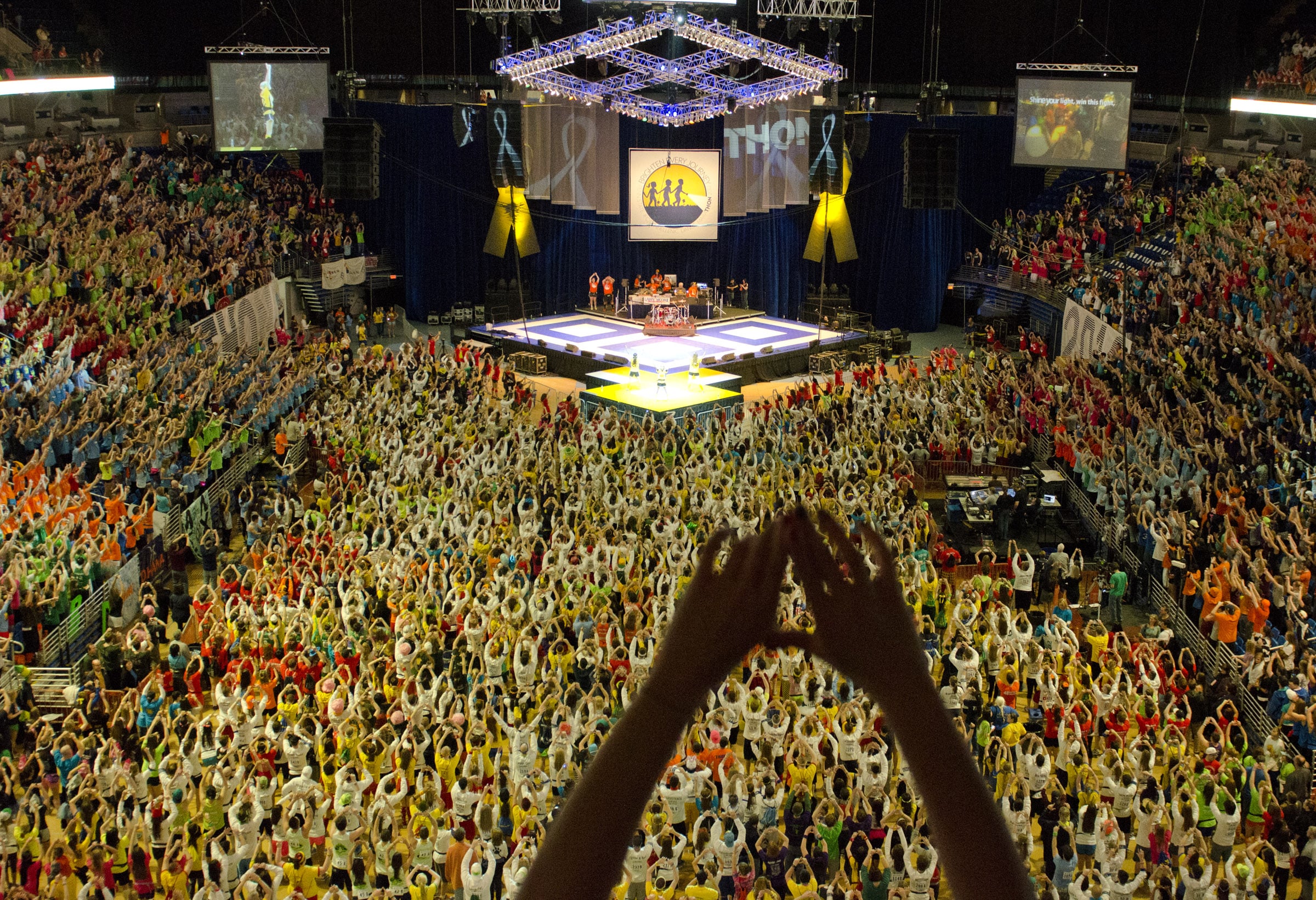 Birds Eye View of The Penn State IFC/Panhellenic Dance Marathon