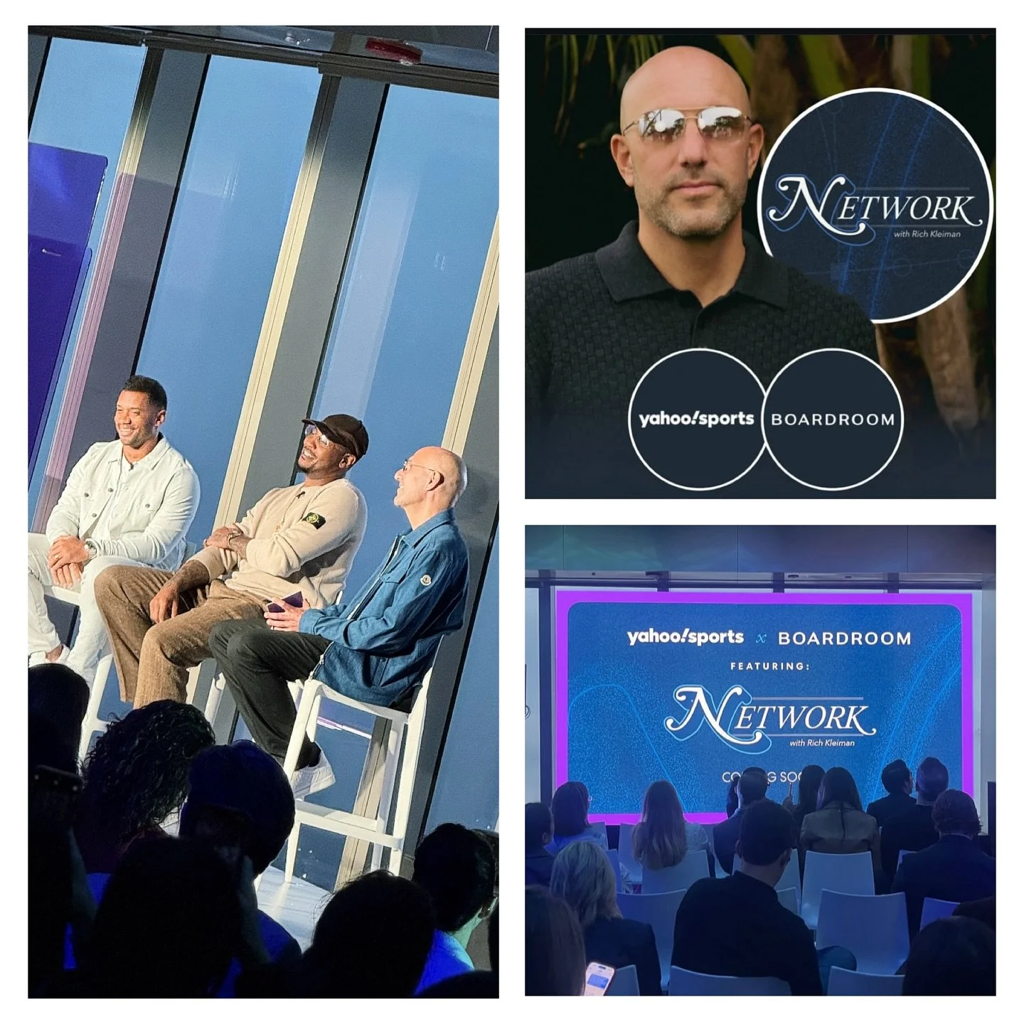 Excited to announce that @yahoosports Sports is partnering with @boardroom to launch a new destination and show (‘Network with @richkleiman ’) focused the intersection of sports, business, and culture. And a privilege to have Rich, @dange