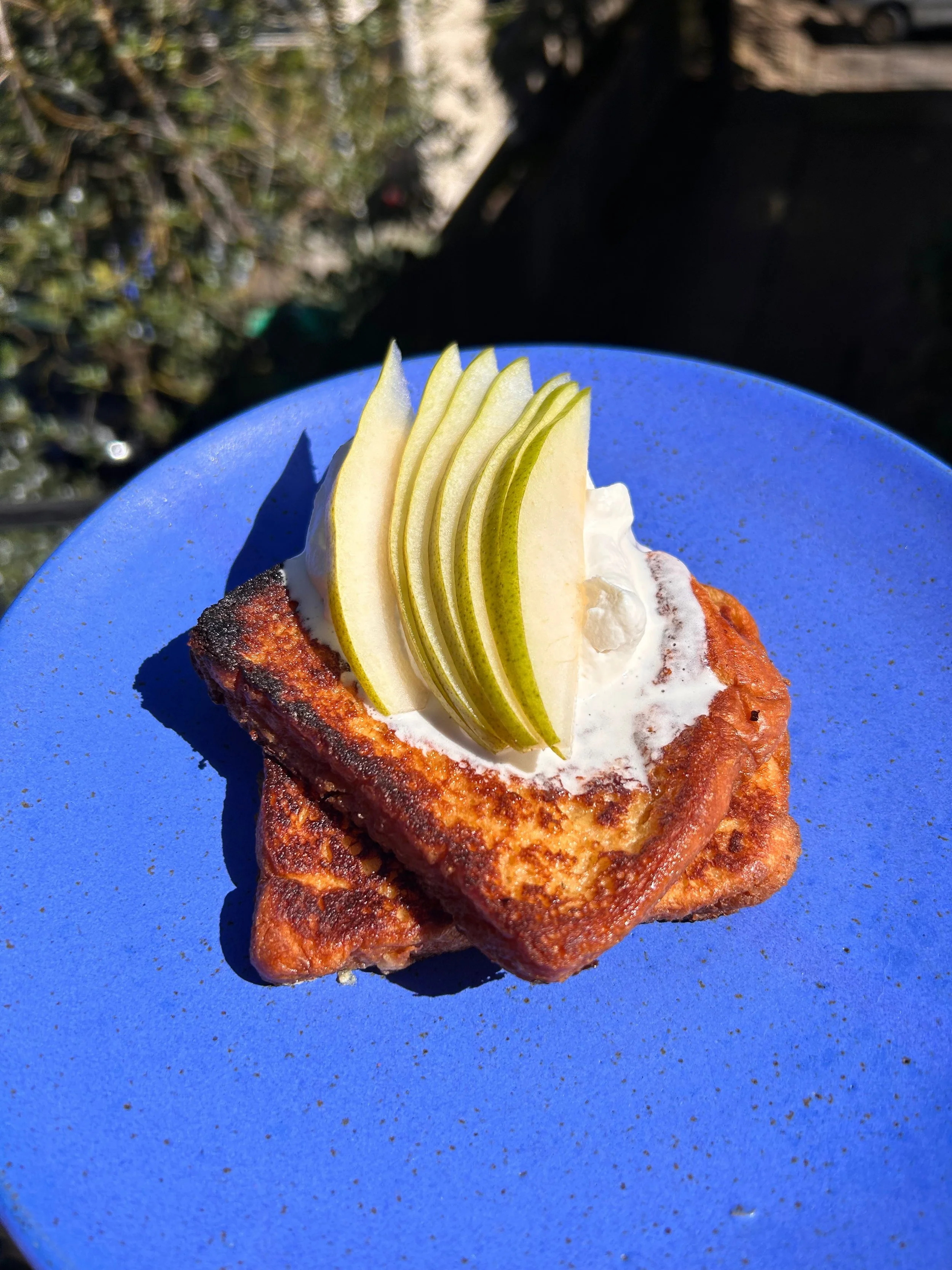 Pear Brioche French Toast 🍐