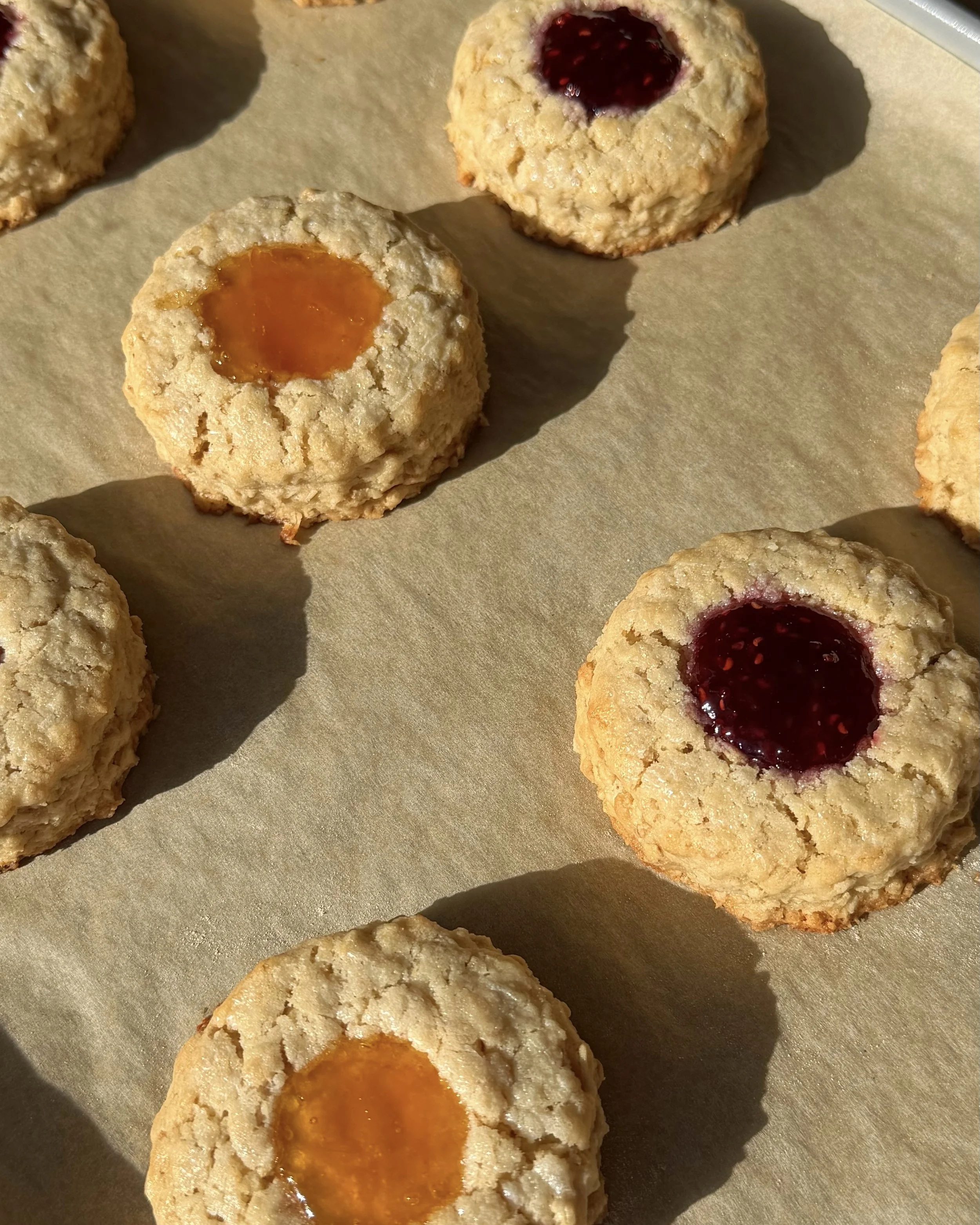 Vanilla Oat Scones with Jam
