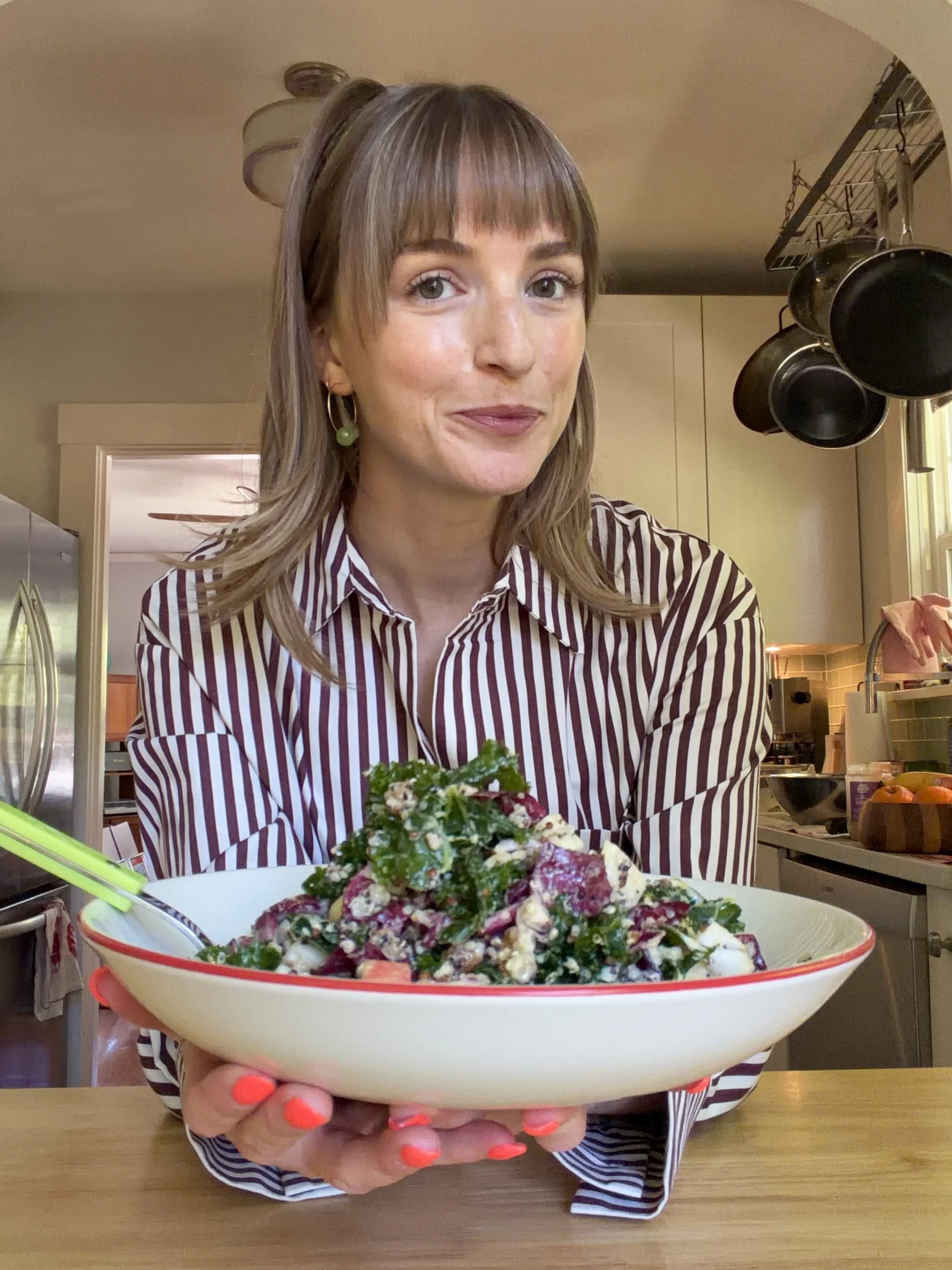 Quinoa Apple Salad with Tahini Dressing