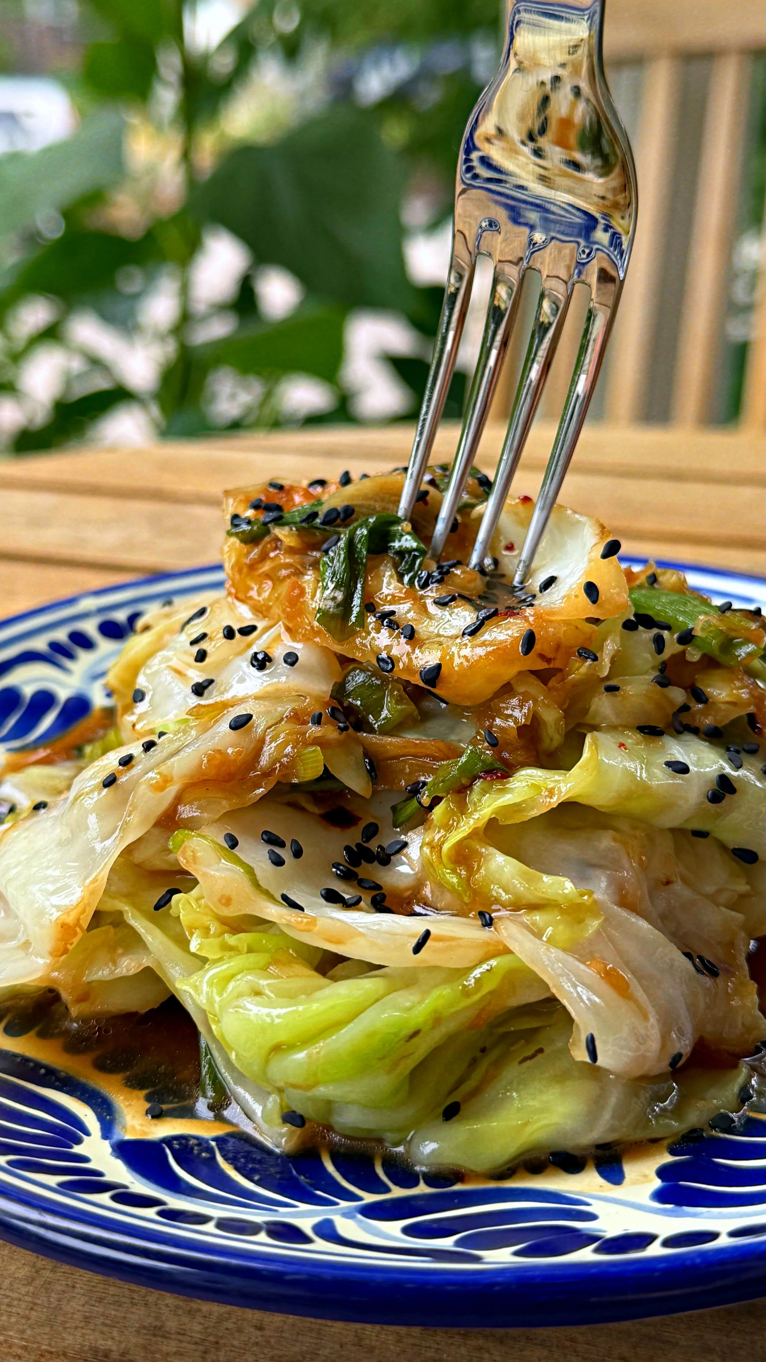 Miso Glazed Cabbage