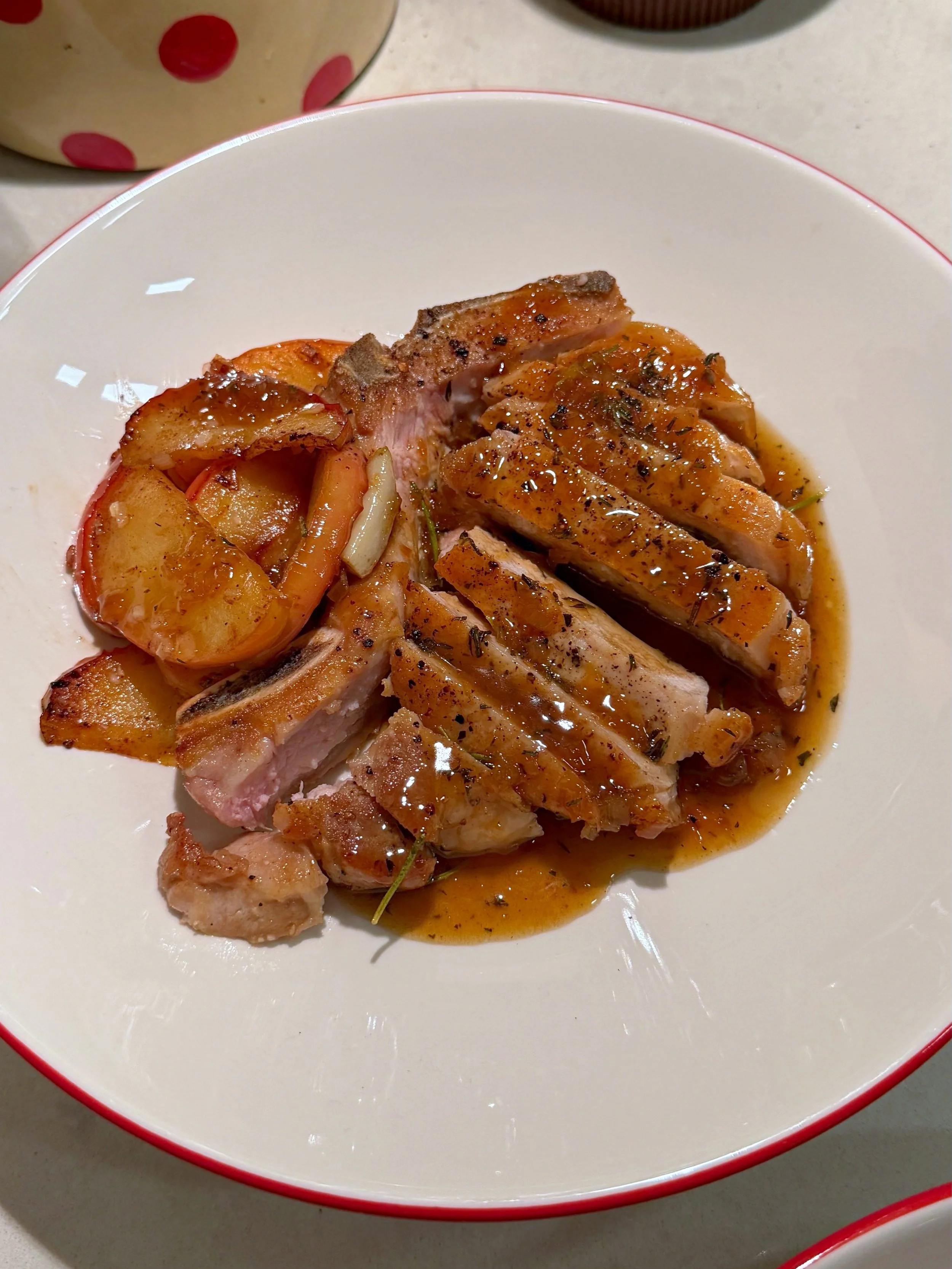 Apple Cider Glazed Pork Chops