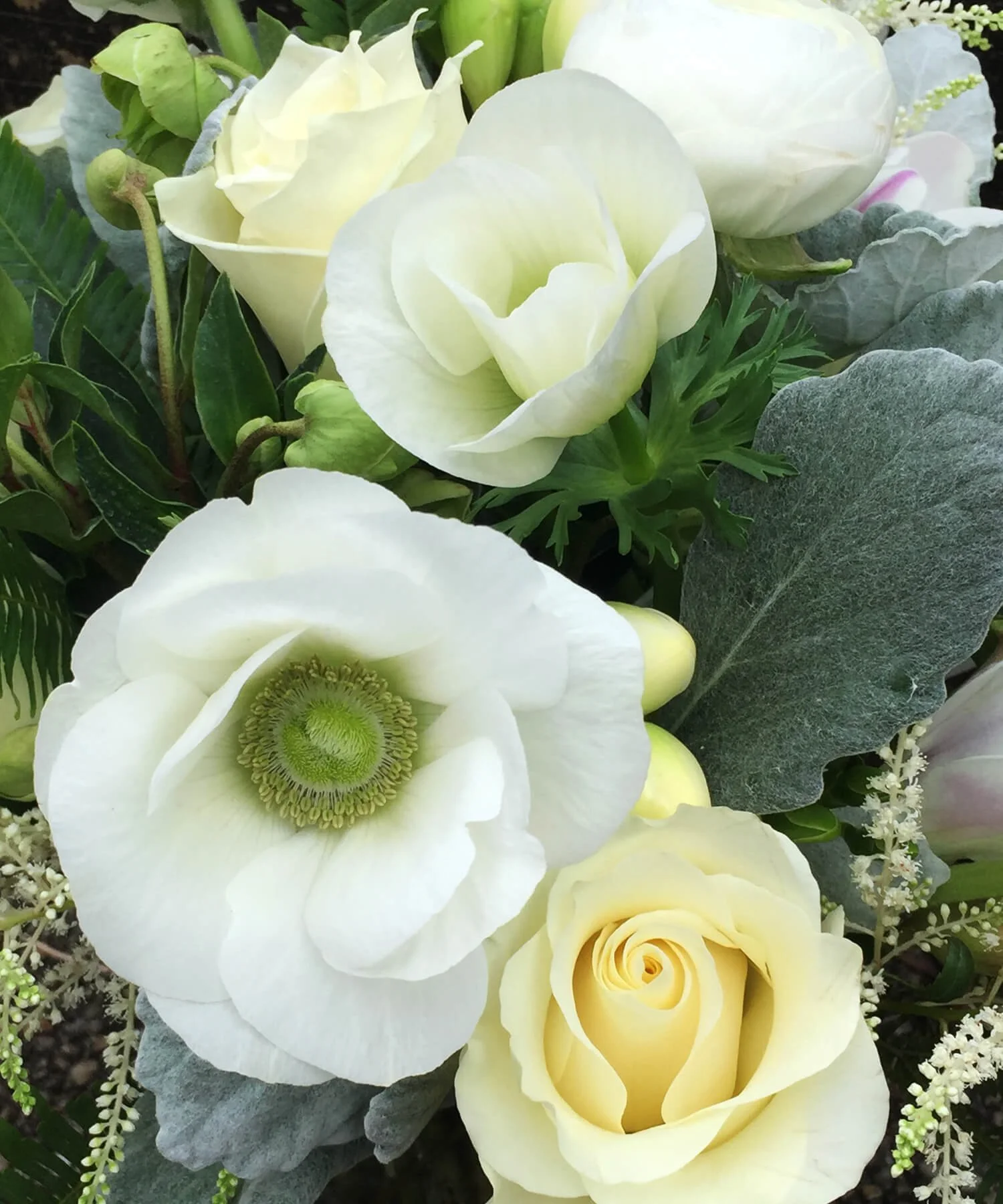 Send white flowers from Green Hydrangea Flowers