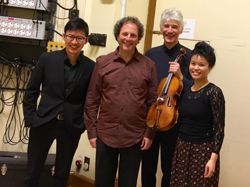 How lucky can a quartet violinist get?