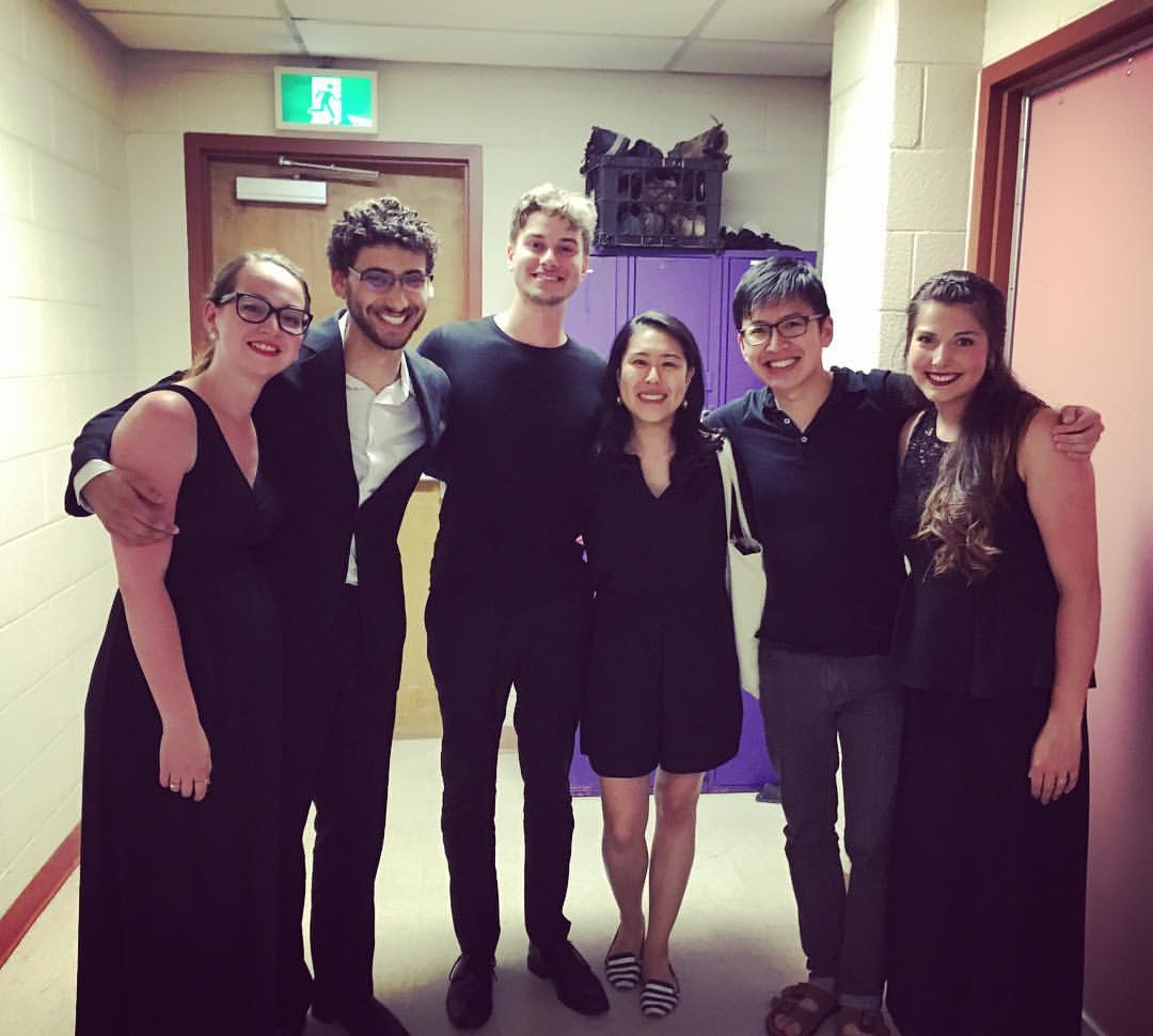 proud coaches Debbie and Wayne with their Bartok group at NYO Canada 