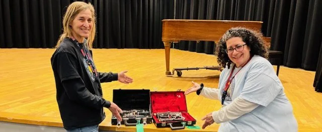 Doreen Phillips and Donna Valente, Portsmouth Middle School