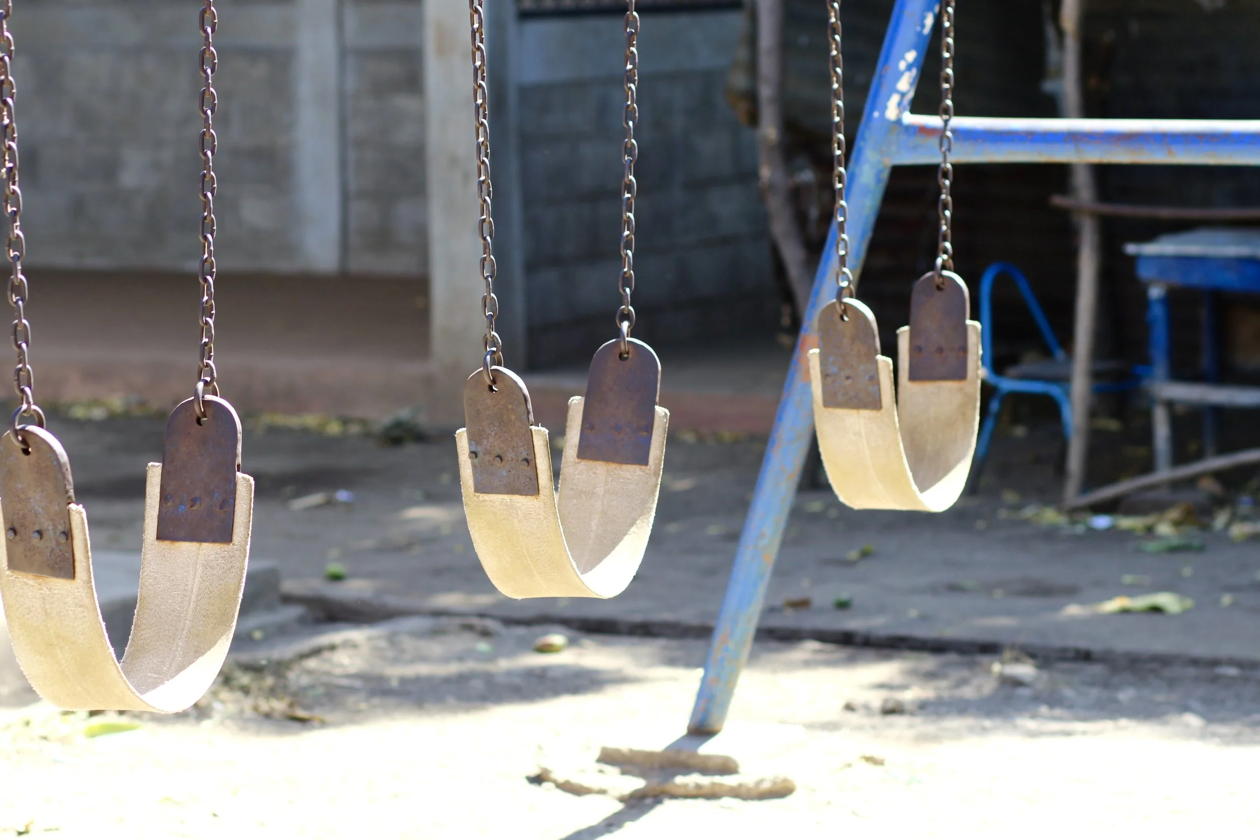 The playground at Escuela La Arenera sits empty on a Saturday morning in March. Photo: Emma Robertson