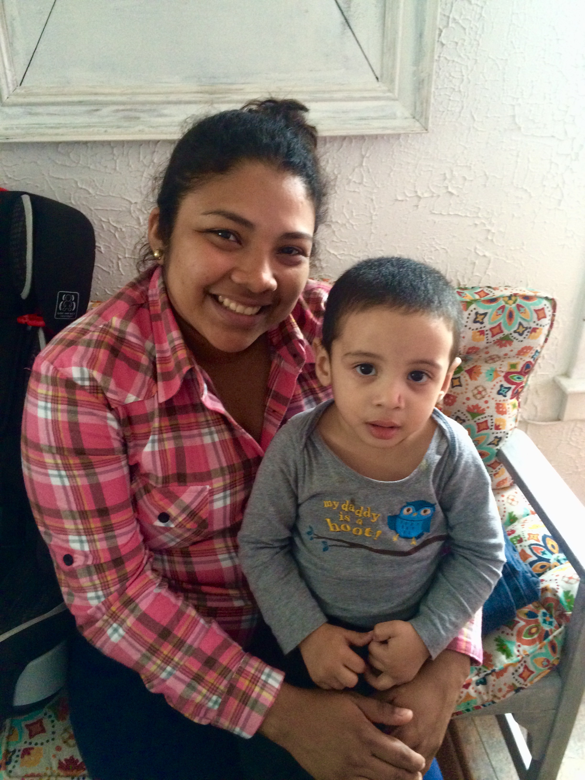 Carolina and Ulises Jr. in New Haven Photo: Lee Colón