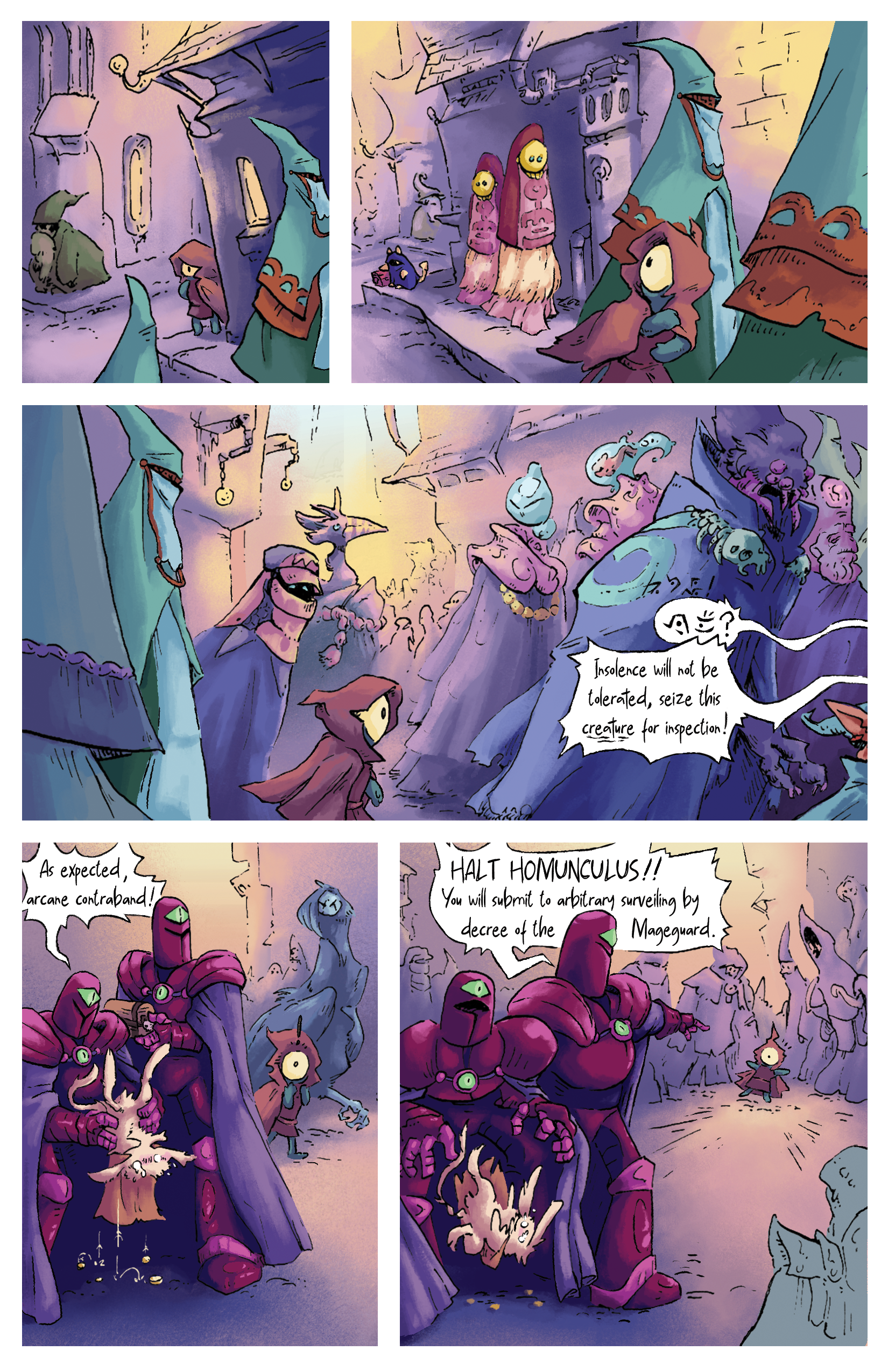 "Homunculus" comic page