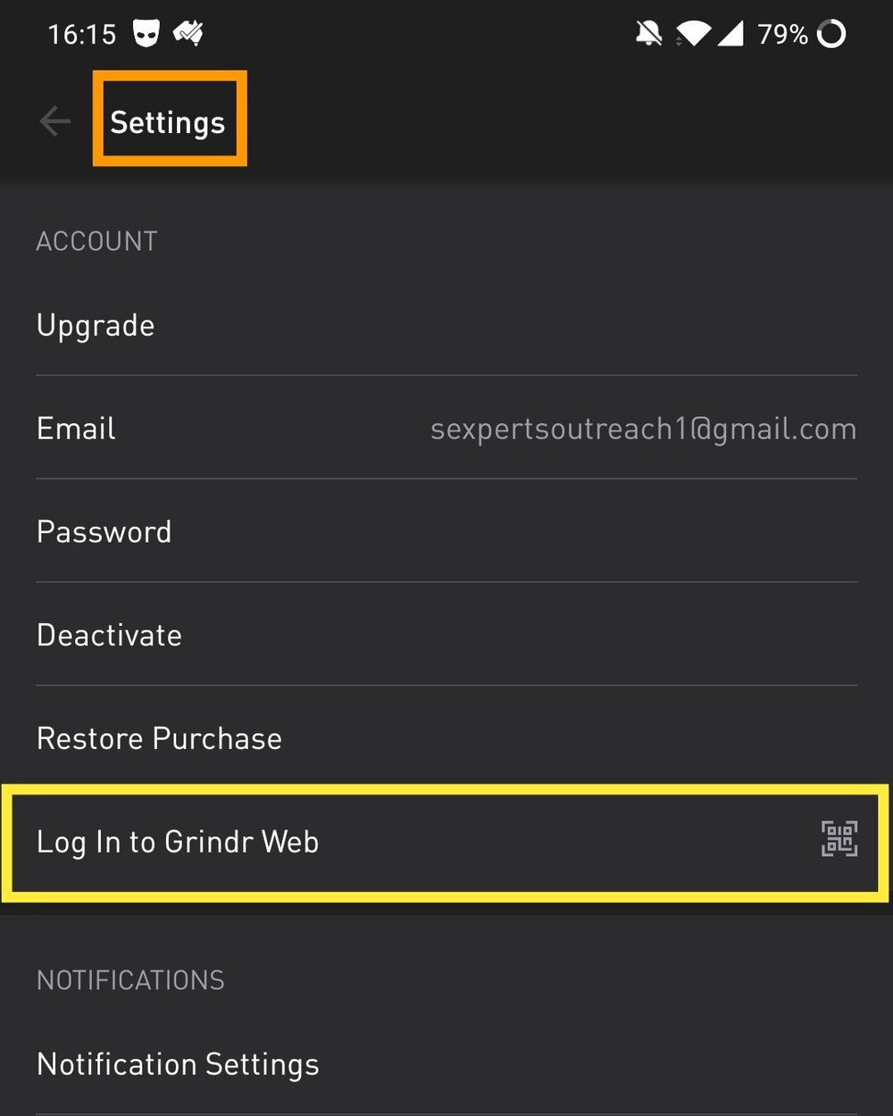 How does grindr web work?