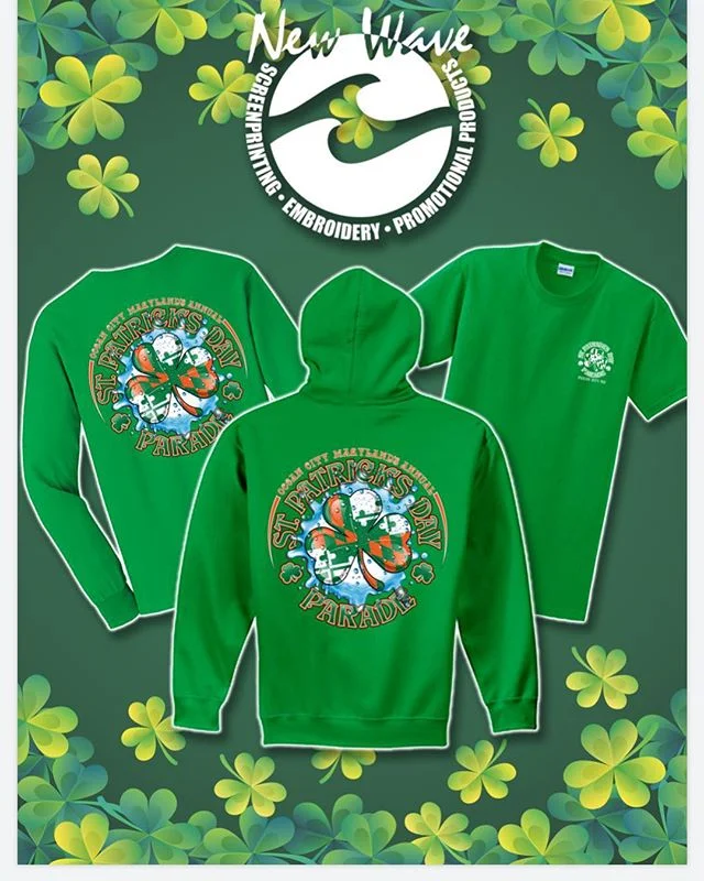 Your OFFICIAL Ocean City Parade Apparel producers right here 🙋&zwj;♀️ Only place for purchase will be at 45th St. parking lot on Saturday. Proceeds are donated to the Delmarva Irish American Club to go out for local scholarships! Support your local 