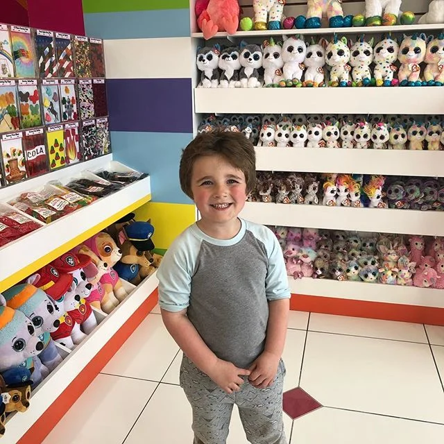 Someone has been patiently waiting for the newest @candykitchenshoppes  location to open near our house! We love our loyal customers! The store looks beautiful!  #candy #sweettooth #newwaverunsthisshore #familyownedandoperated
