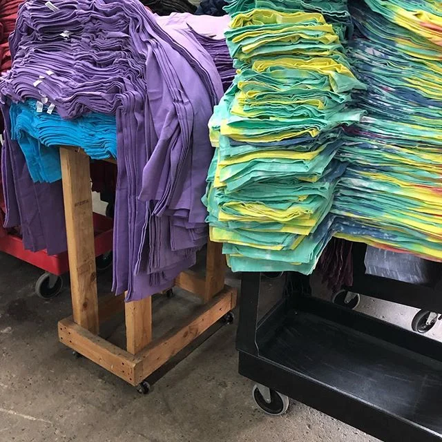 If the day ends in &ldquo;y&rdquo; then it&rsquo;s a production day 😬  #newwaverunsthisshore #familyownedandoperated #supportlocal #workhardplayharder #screenprinting #embroidery #uniforms