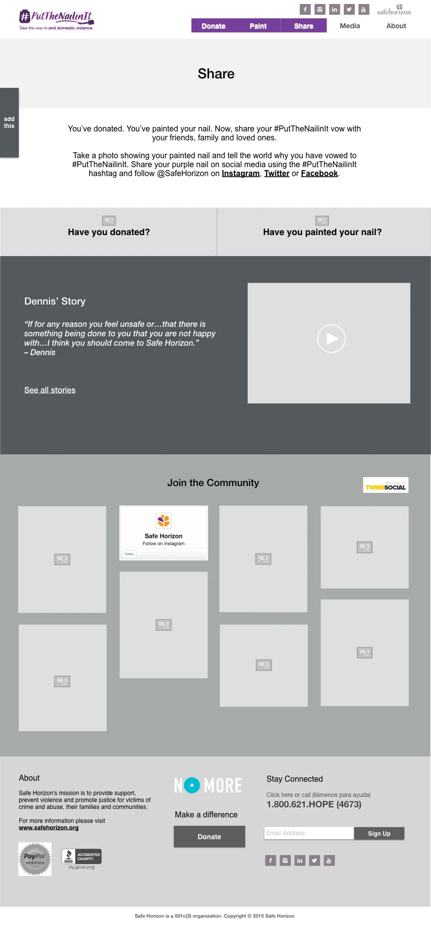 Issues Landing Page