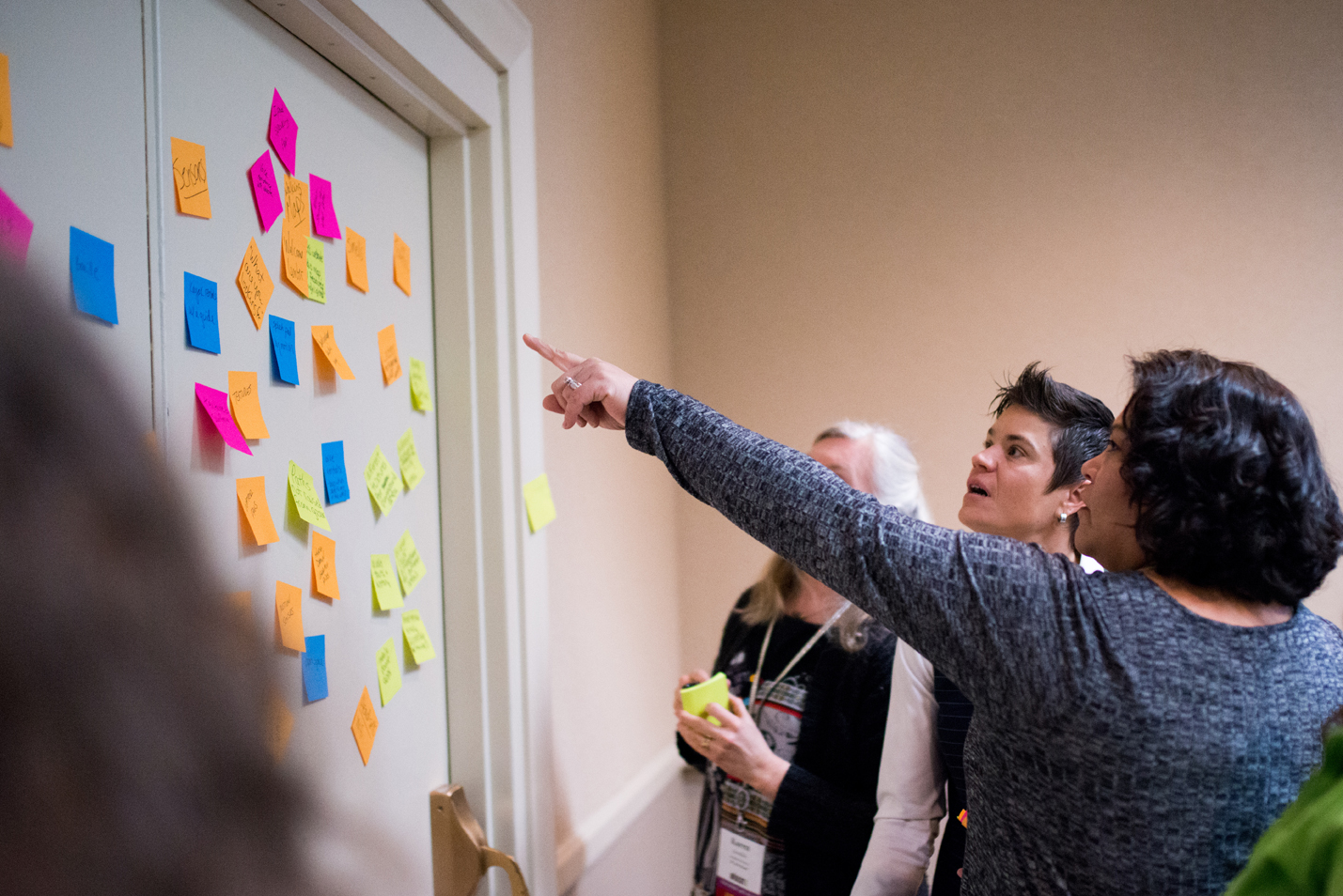 A participant discusses an idea for adapting a park in Wisconsin. Photo Credit: Wisconsin Tourism