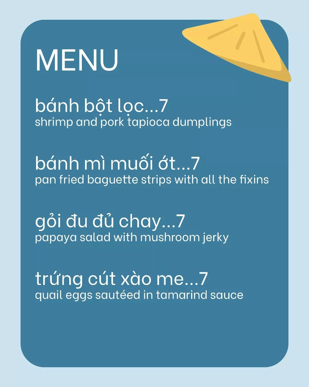 Our little menu for this weekend's pop-up @sonofabeandanforth!

We'll be cranking out delicious drinks and munchies both Sat-Sun from 12pm-8pm.

@tam.restaurant will be opened regularly in the Junction as well but if you're in the Danforth area, defi