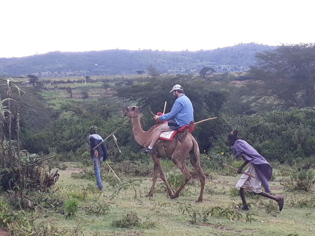 Due to the lack of pictures, here I am riding a camel