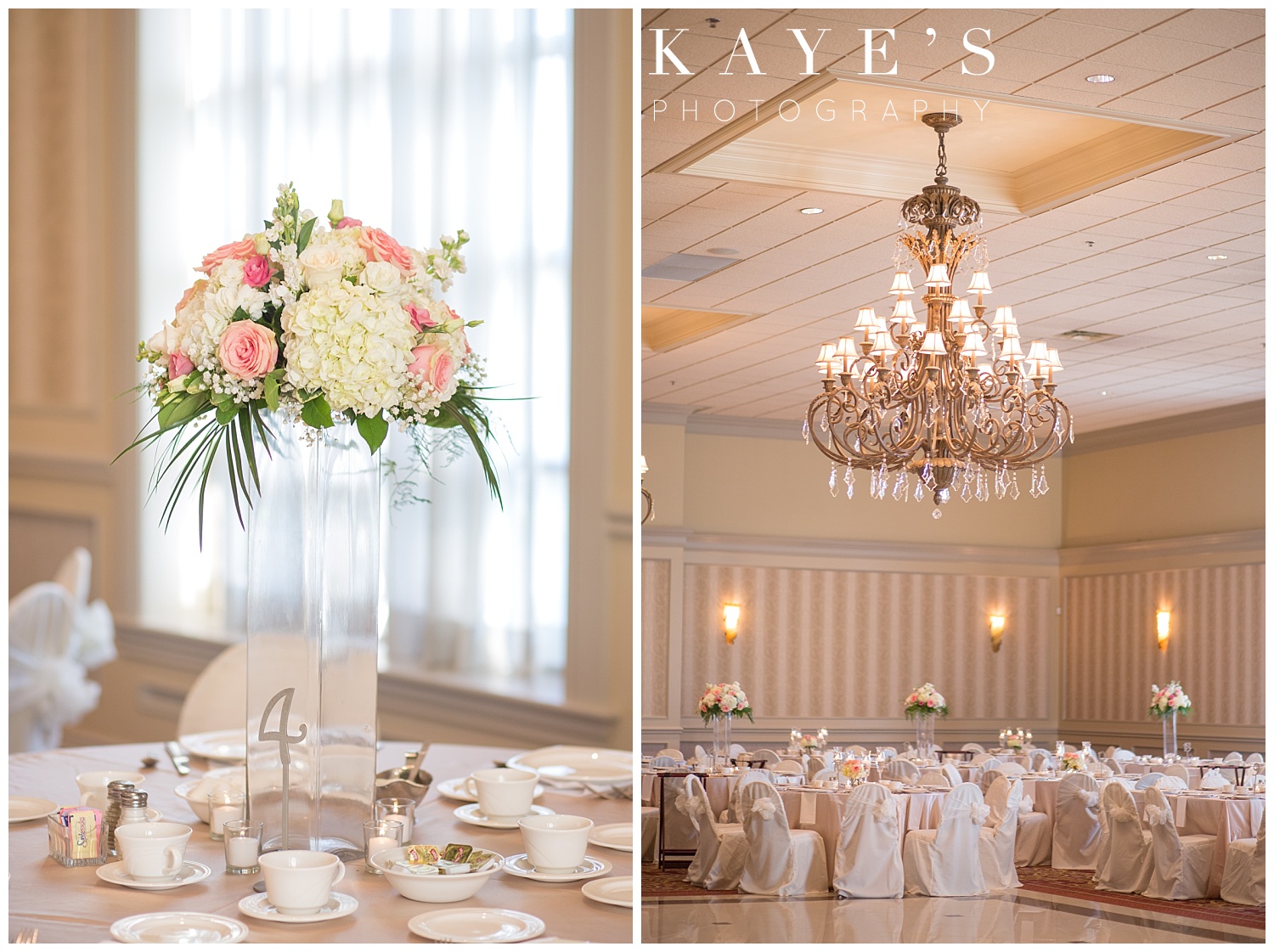 table details at the palazzo grand in michigan for wedding