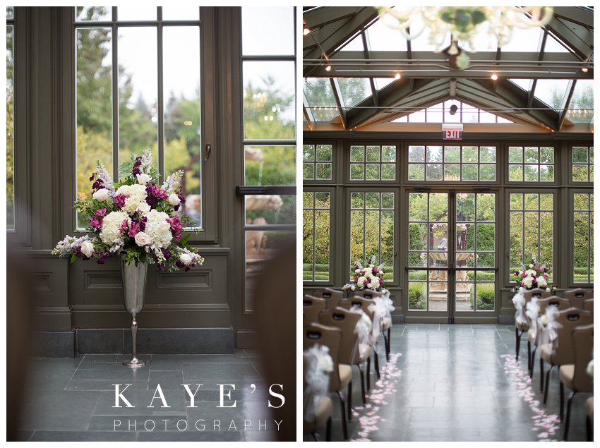 royal park hotel ceremony site in conservatory in rochester michigan 