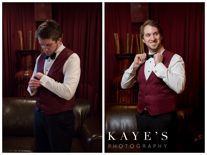 groom portraits with kaye's photography