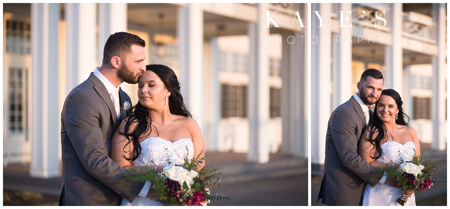 bride and groom wedding photos by a michigan wedding photographer