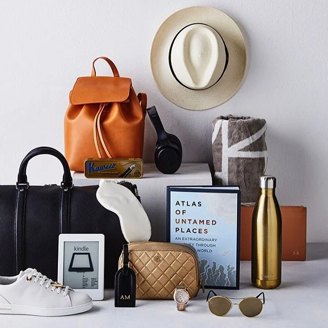 More beautiful and covetable Christmas fashion and travel gift ideas I sourced and styled for this months @gourmettraveller 📷 @armfinlayson gifts from @louisvuitton @officeworks @thedailyedited @my_chameleon @chanelofficial @omega @top3bydesign @myislandhome @booktopiabooks @sony @milligramstore tap for details #aimeejonesstylist #propstylist #xmasgiftguide #fashiongifts #travelgifts