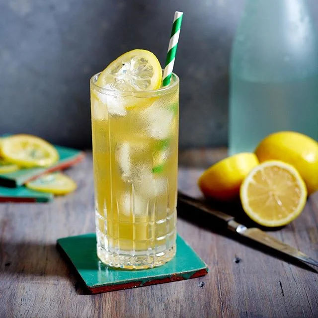 Something delicious &amp; refreshing on this humid and stormy Sydney Friday night @robbiebrowns &lsquo;Grapefruit Fernet Collins&rsquo; as seen in this Christmas issue of @gourmettraveller 📷@robcshaw styled by me @spiegelauaus glass