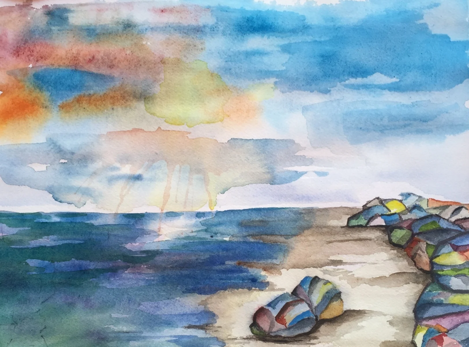 watercolor, 15" x 11"