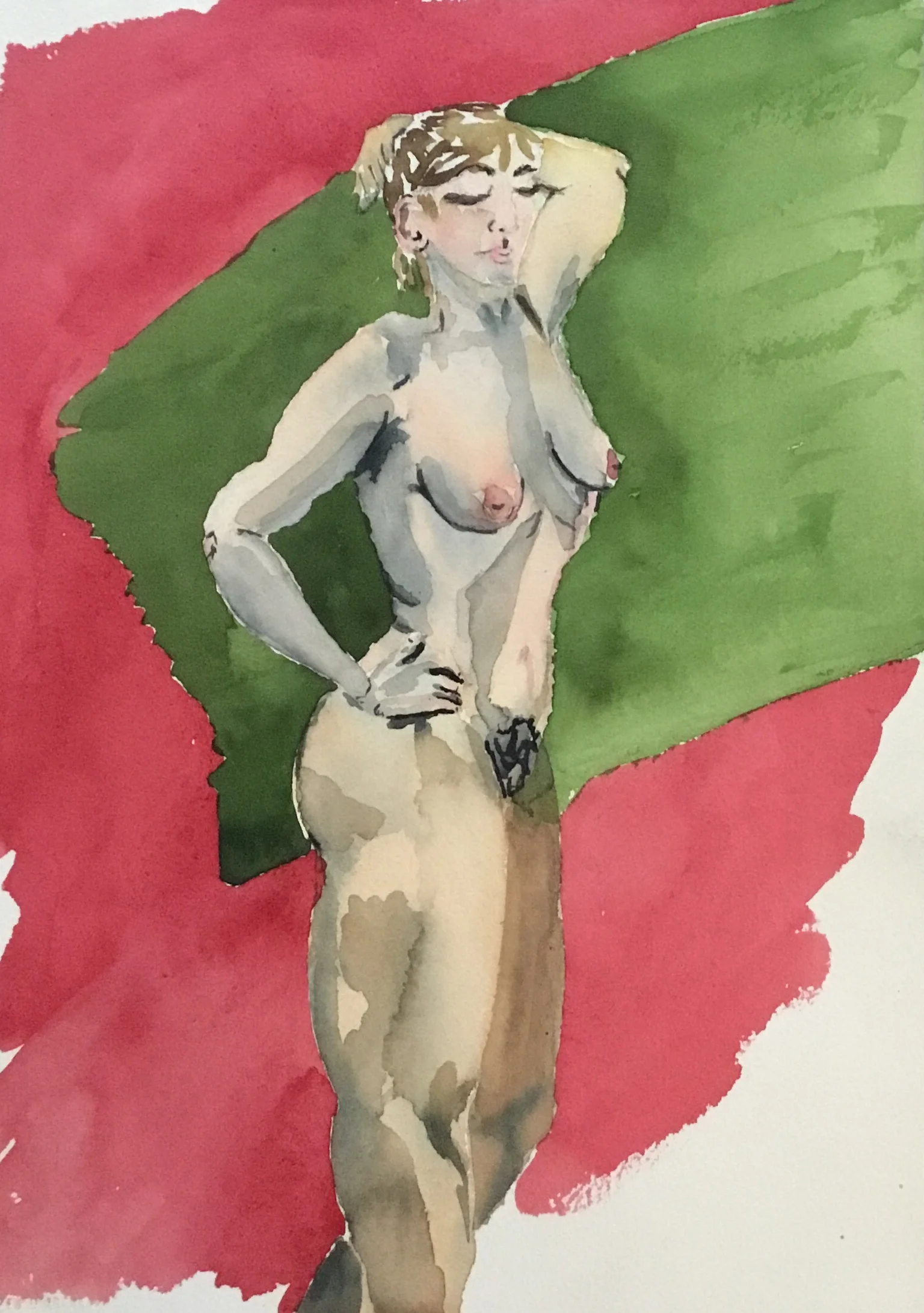 watercolor, 11" x 15"