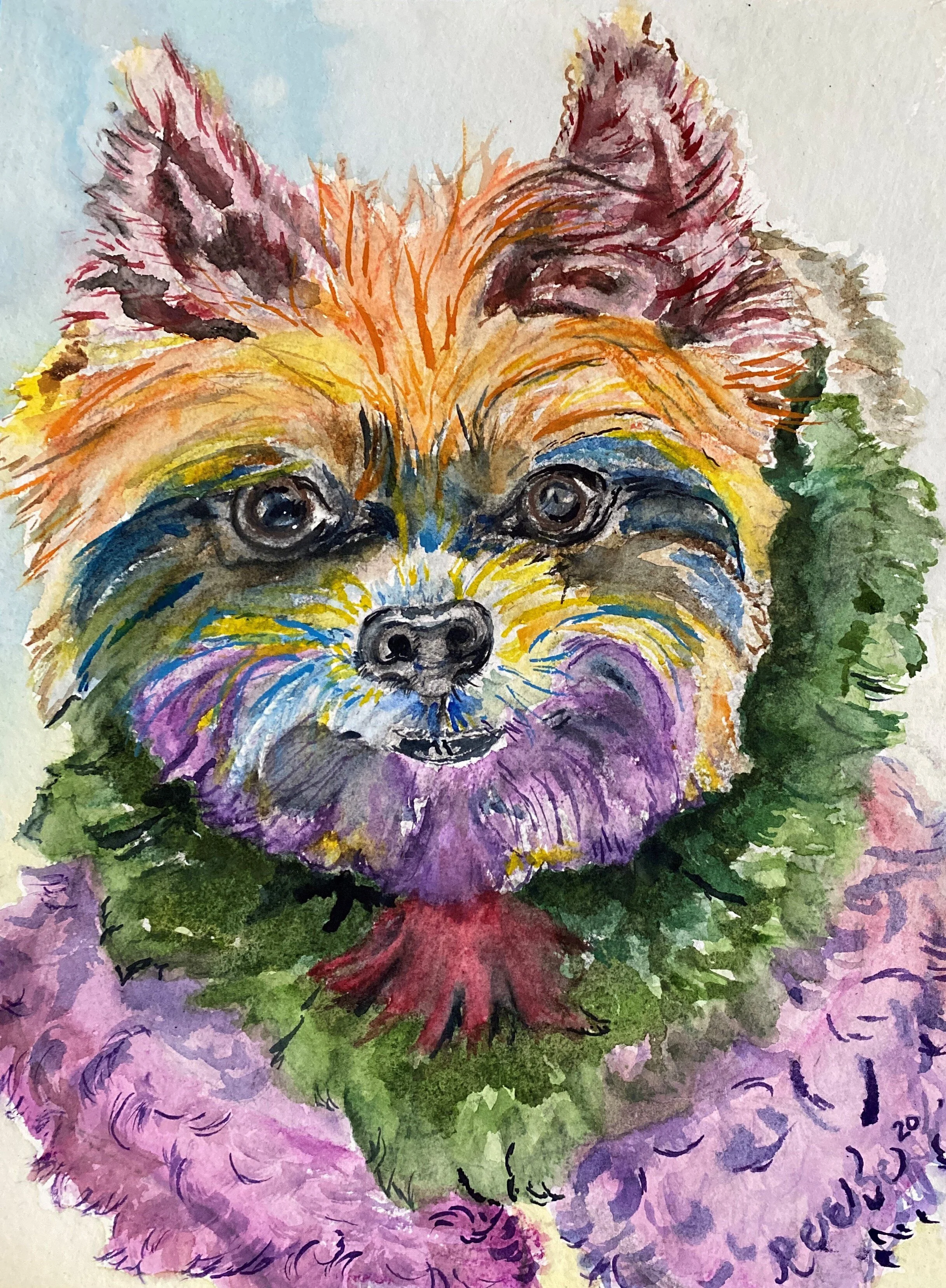 watercolor, 11" x 15"