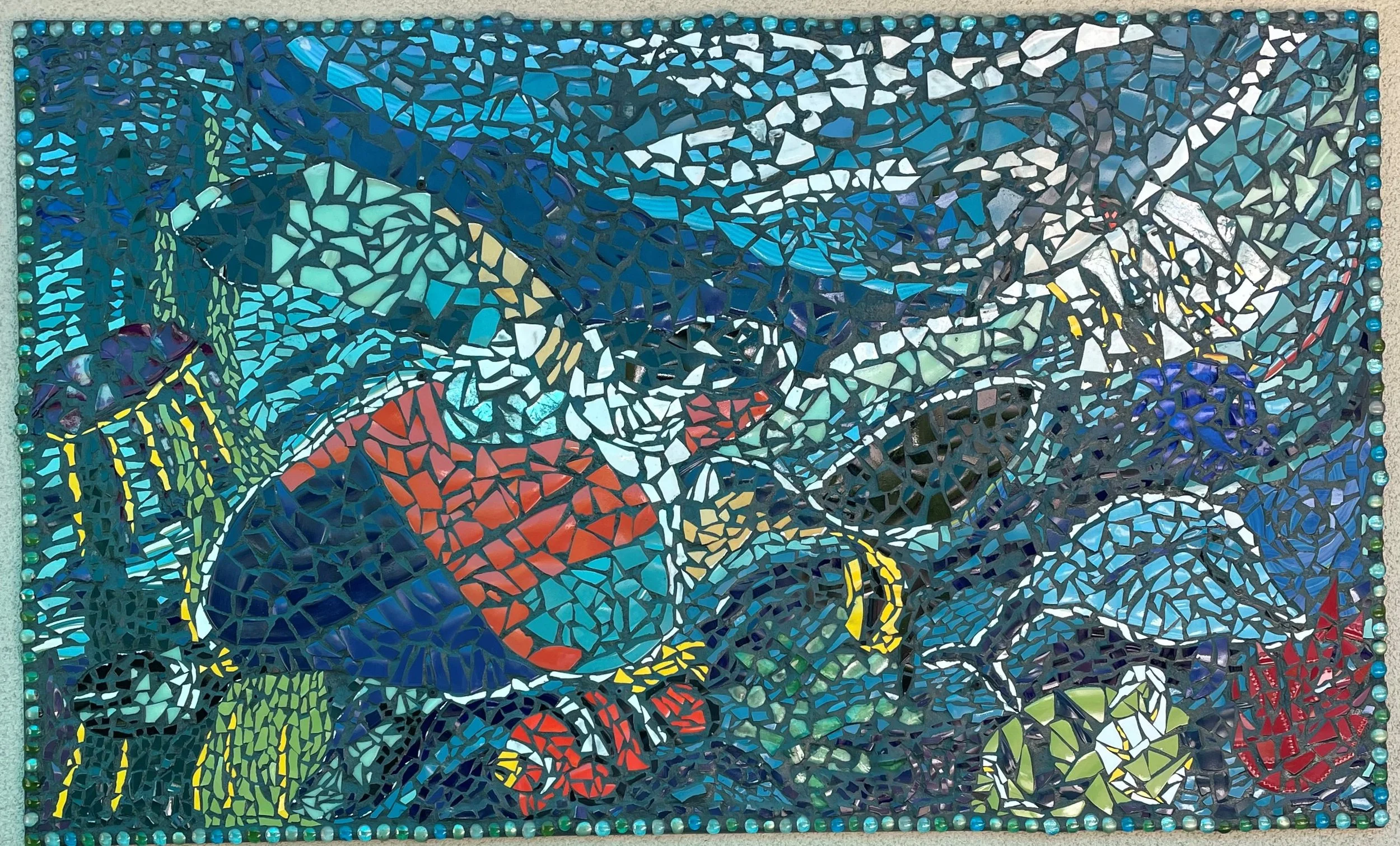 Underwater Turtle, 60" x 36"