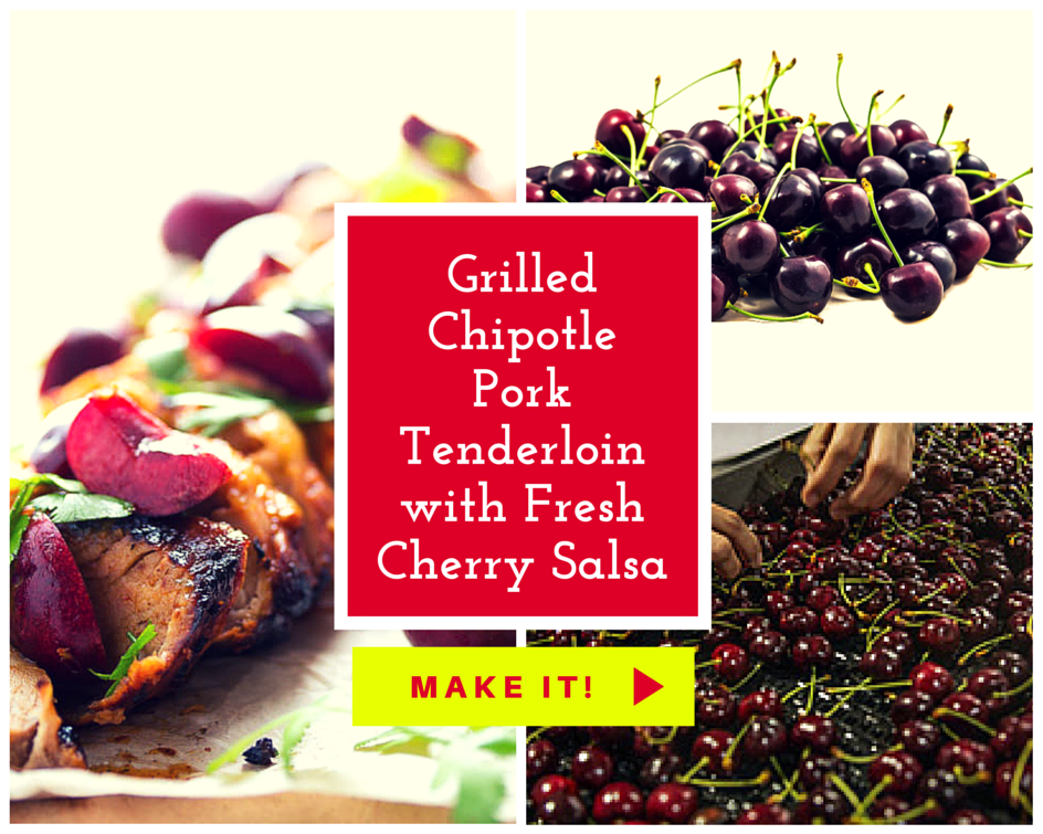 Grilled Chipotle Pork Tenderloin with Fresh Cherry Salsa