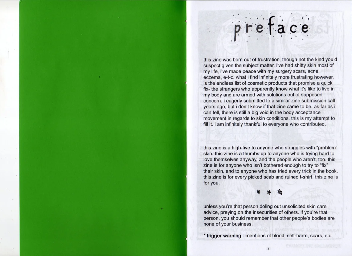 "problem" skin zine, 2015