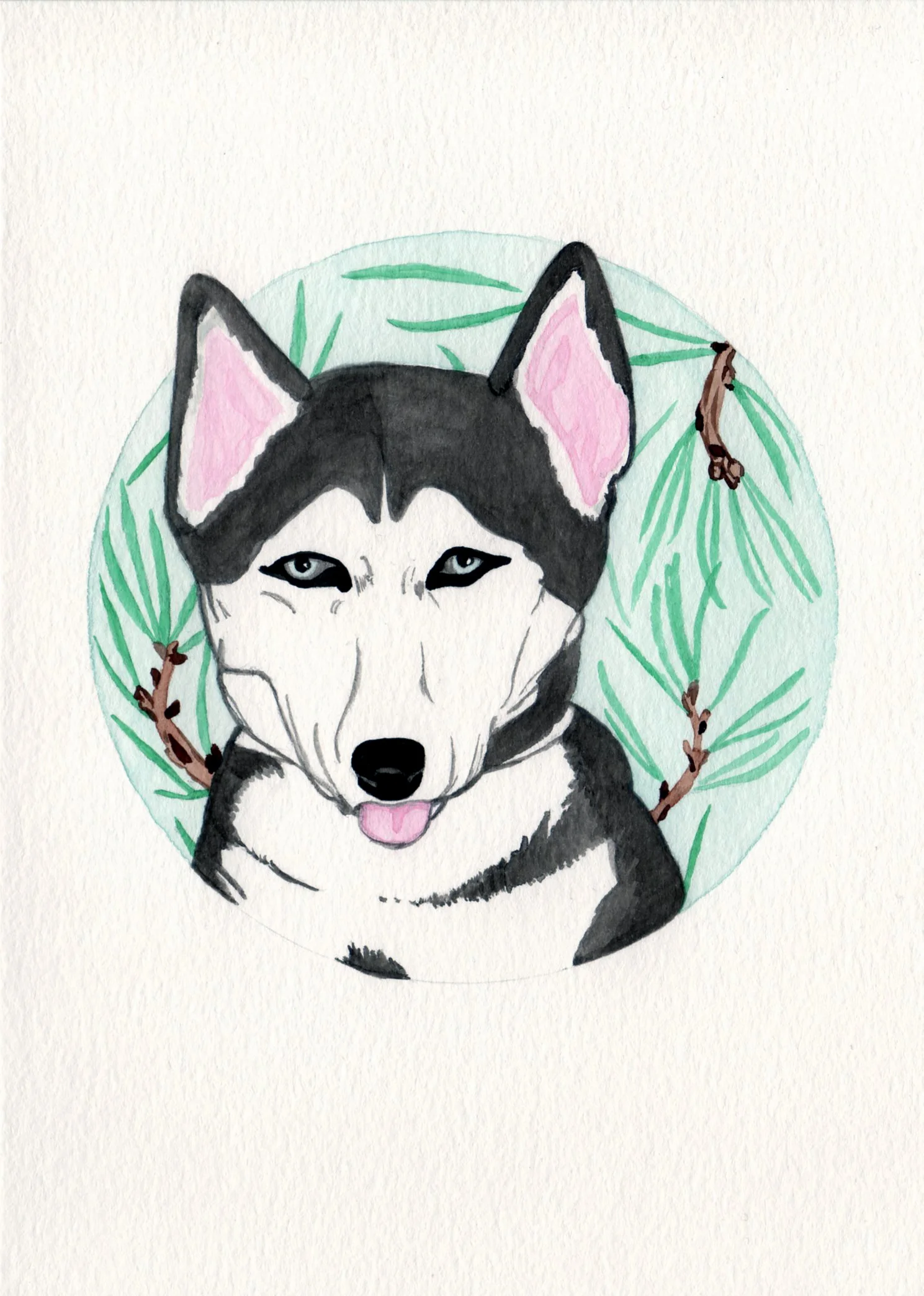 pet portrait commission, 2017