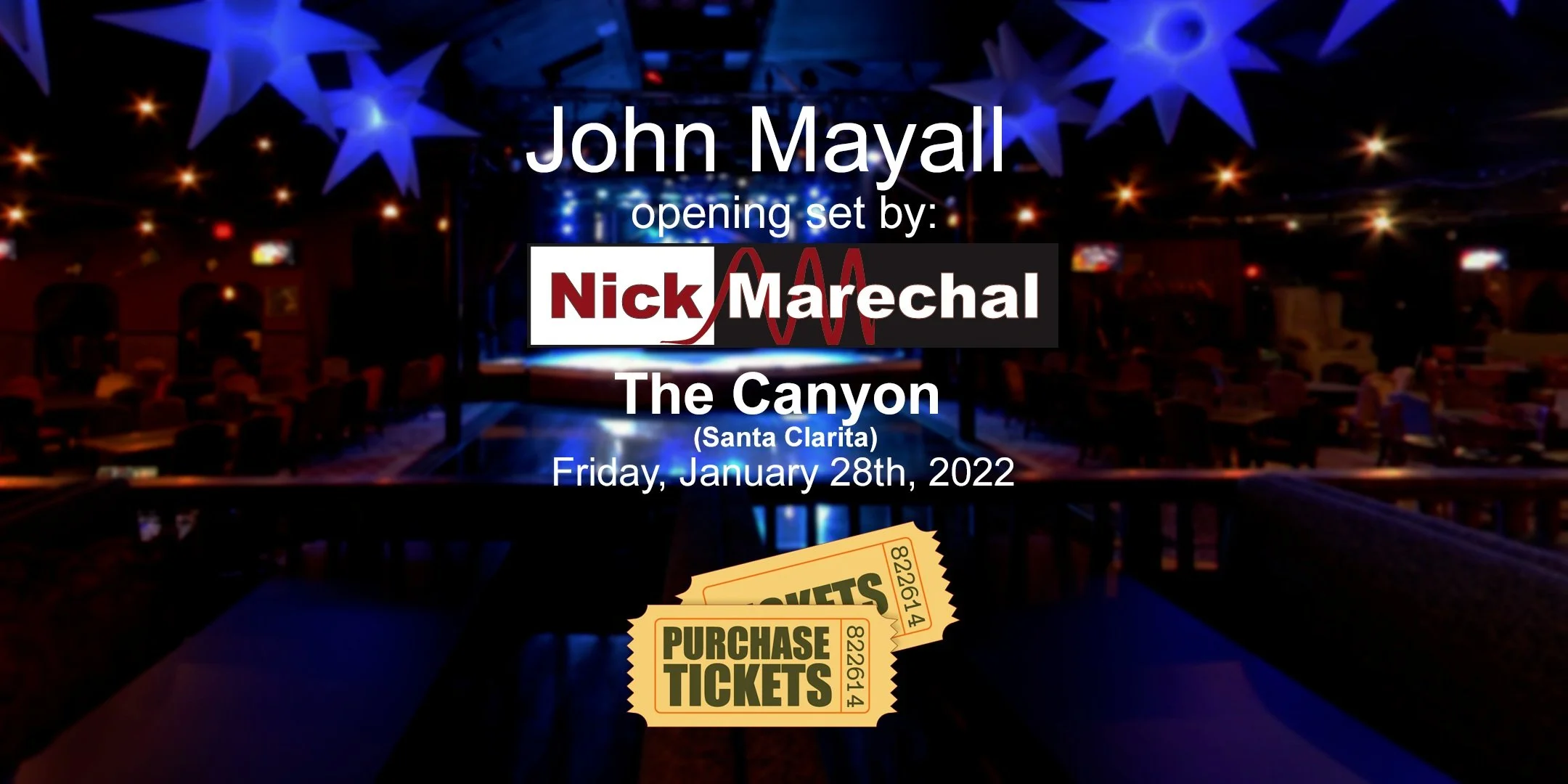 Nick Marechal opening for John Mayall (acoustic set)