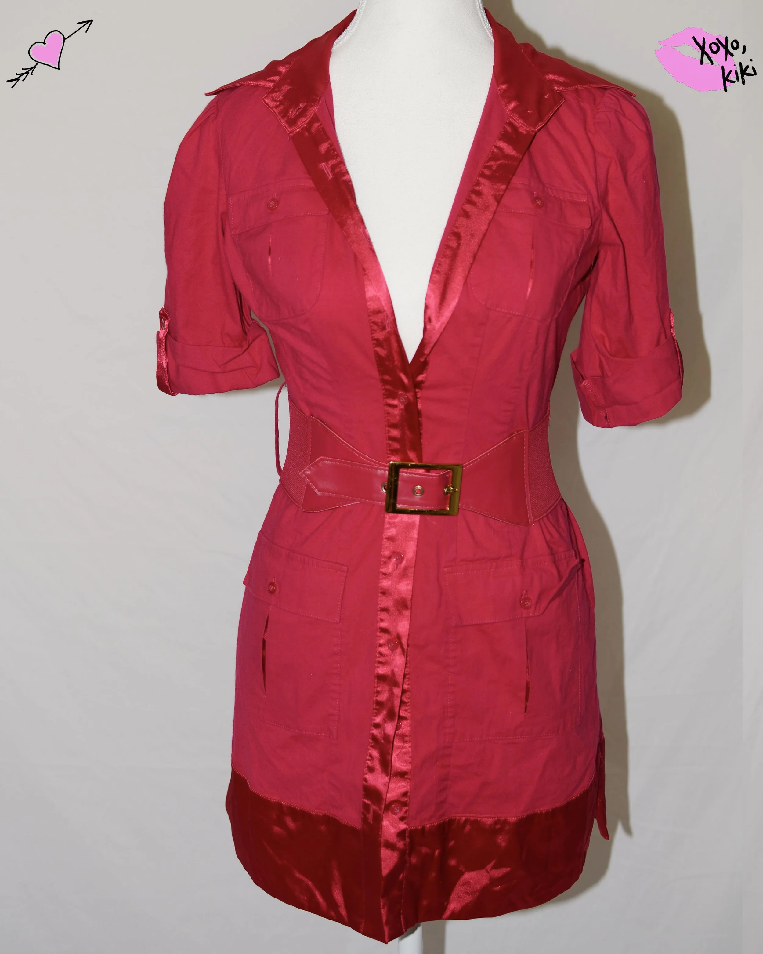2000s Hot Pink Bebe Dress
