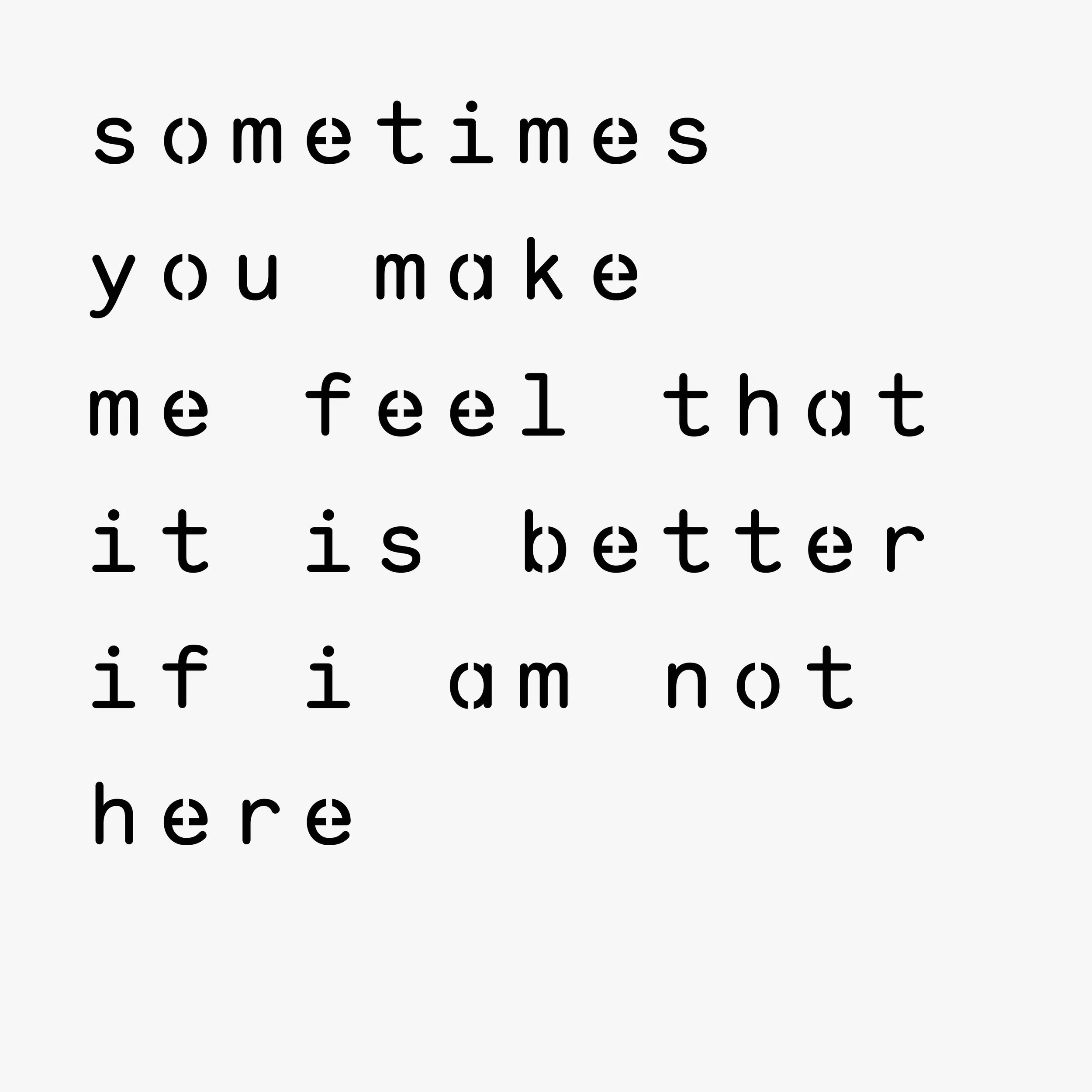 sometimes you make me feel that it is better if i am not here — a site specific installation with live performance presentation by Ezzam Rahman