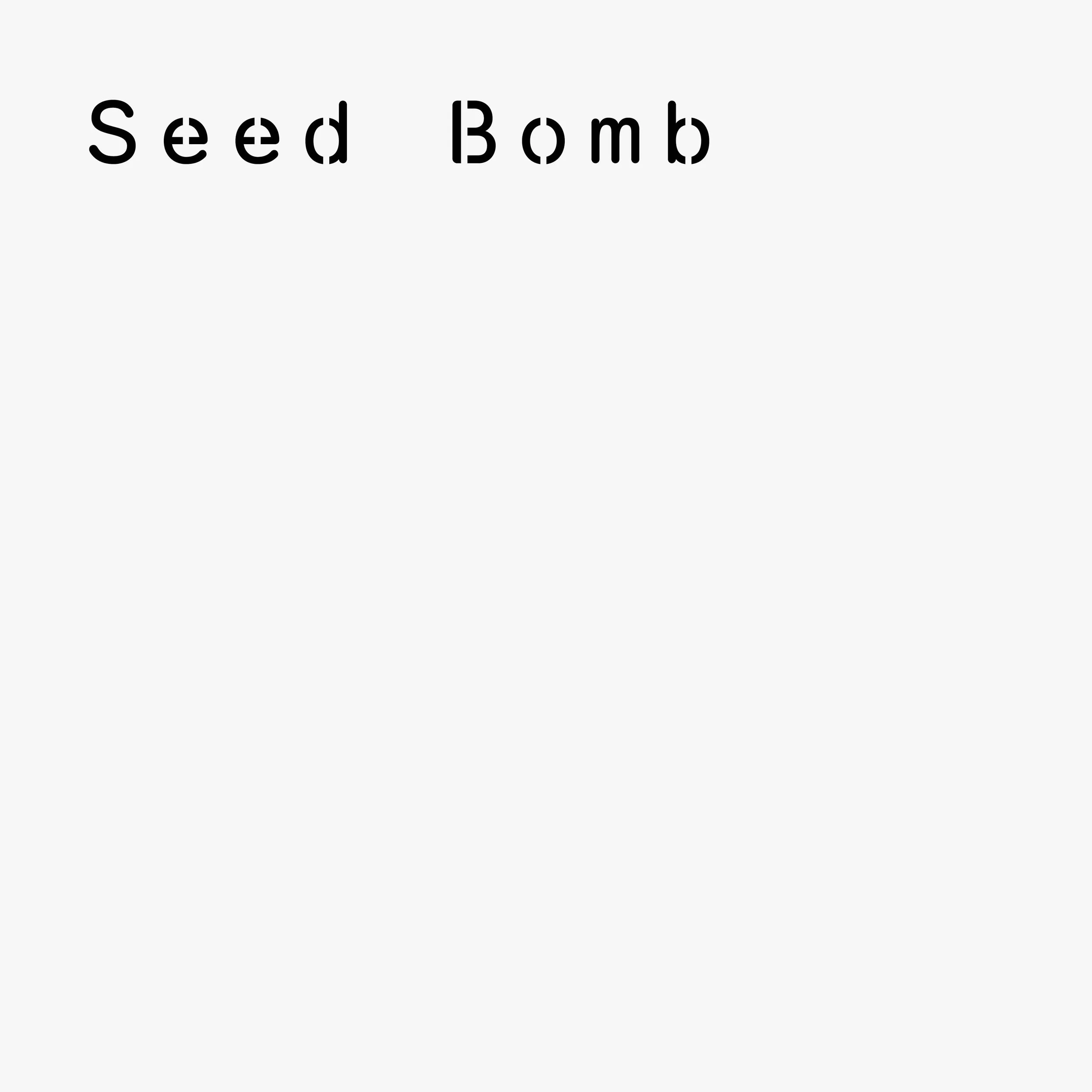 Seed Bomb — an artist-led workshop by Joshua Kon