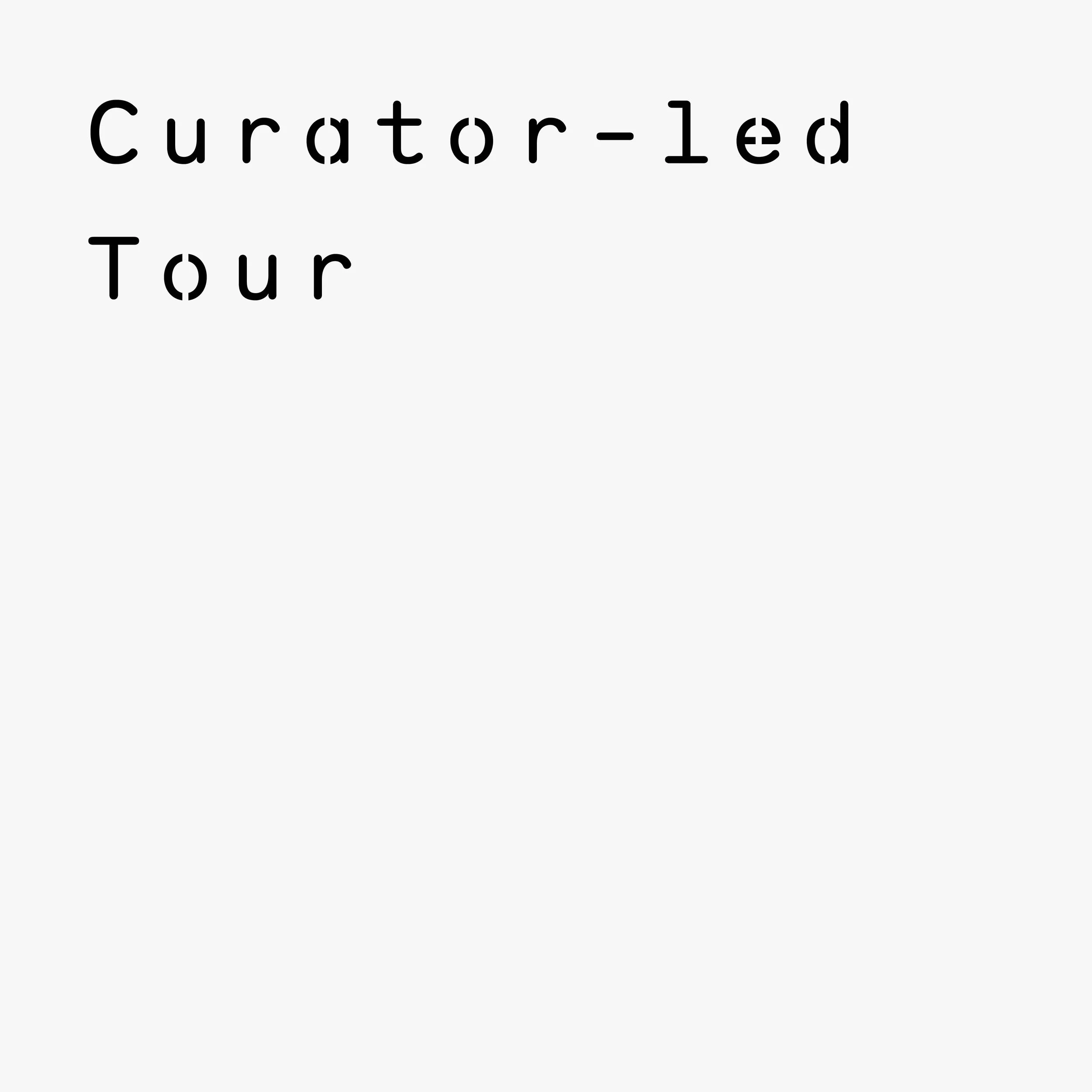 Curator-led tour by Festival Director John Tung