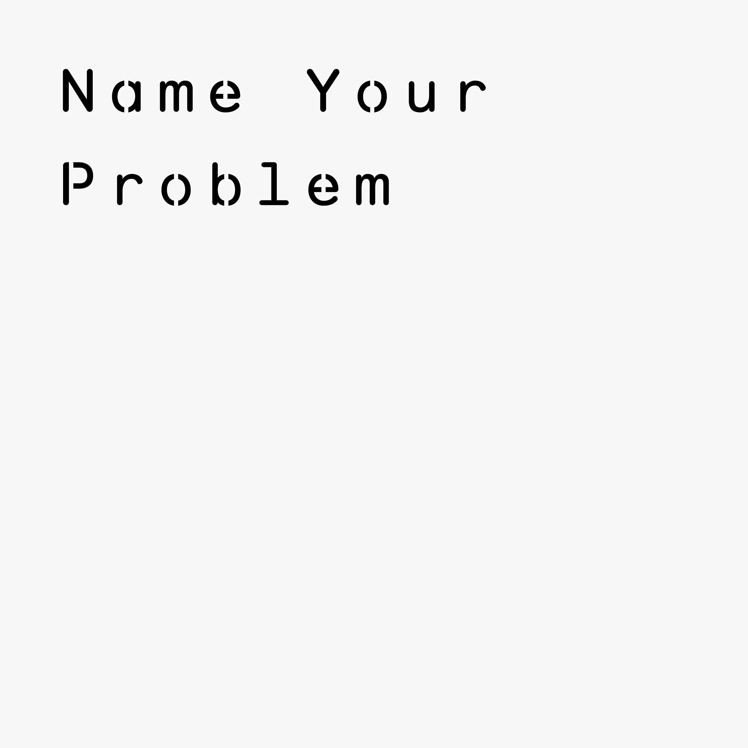Name Your Problem — a poetry recital by Susie Lingham