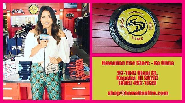 Tonight Livin' Hawaii visits Hawaiian Fire in Ko'Olina.  7pm on KFVE!  Don't miss it!  #livinhawaiitv #kfve #fashion #shopping #clothing #style #supportlocal #shoplocal #hawaii #oahu #dining #restaurants #dessert #boutiques #swimwear #aliinanimd #haw